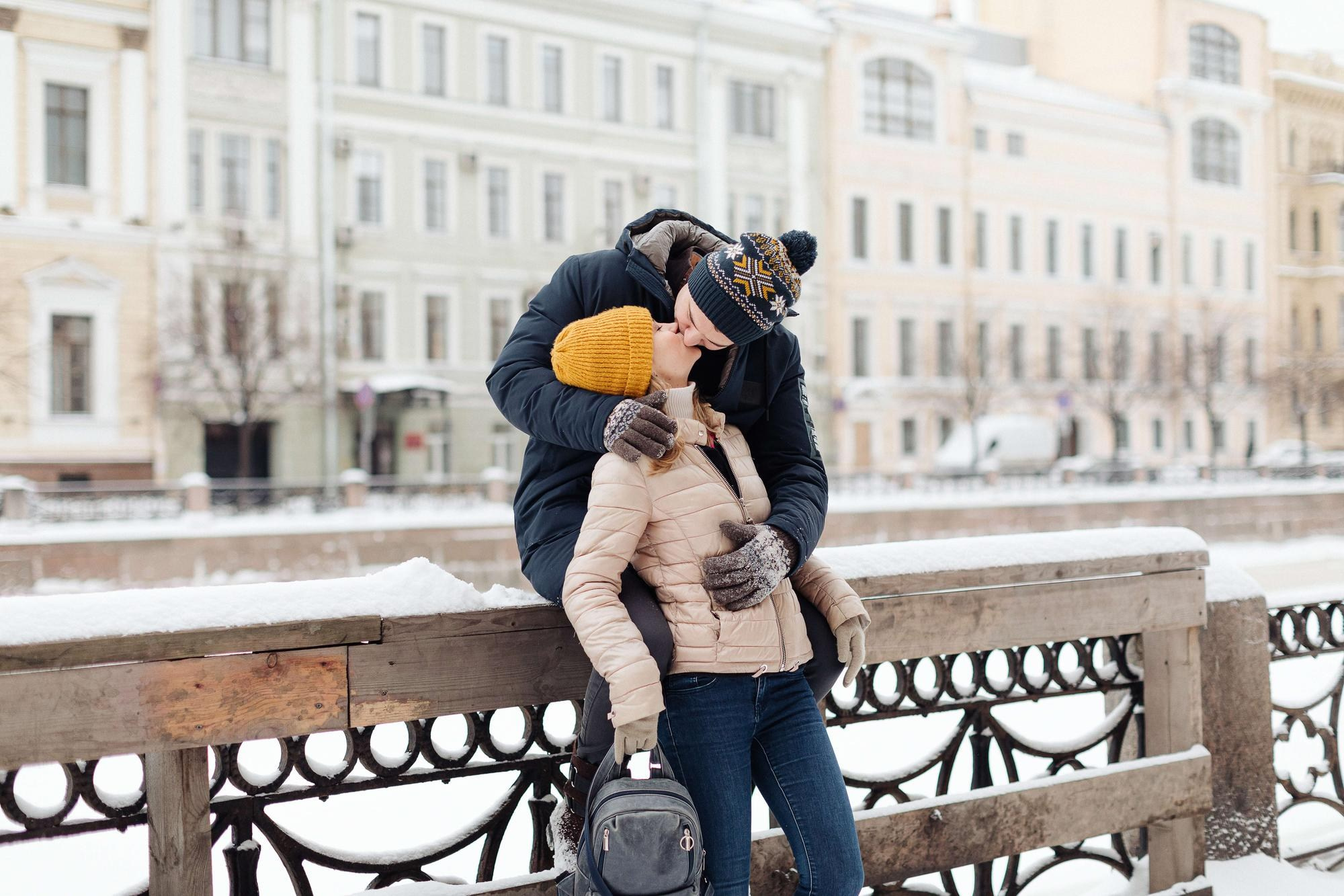 Фотосессия лав стори Андрея и Лизы в СПб