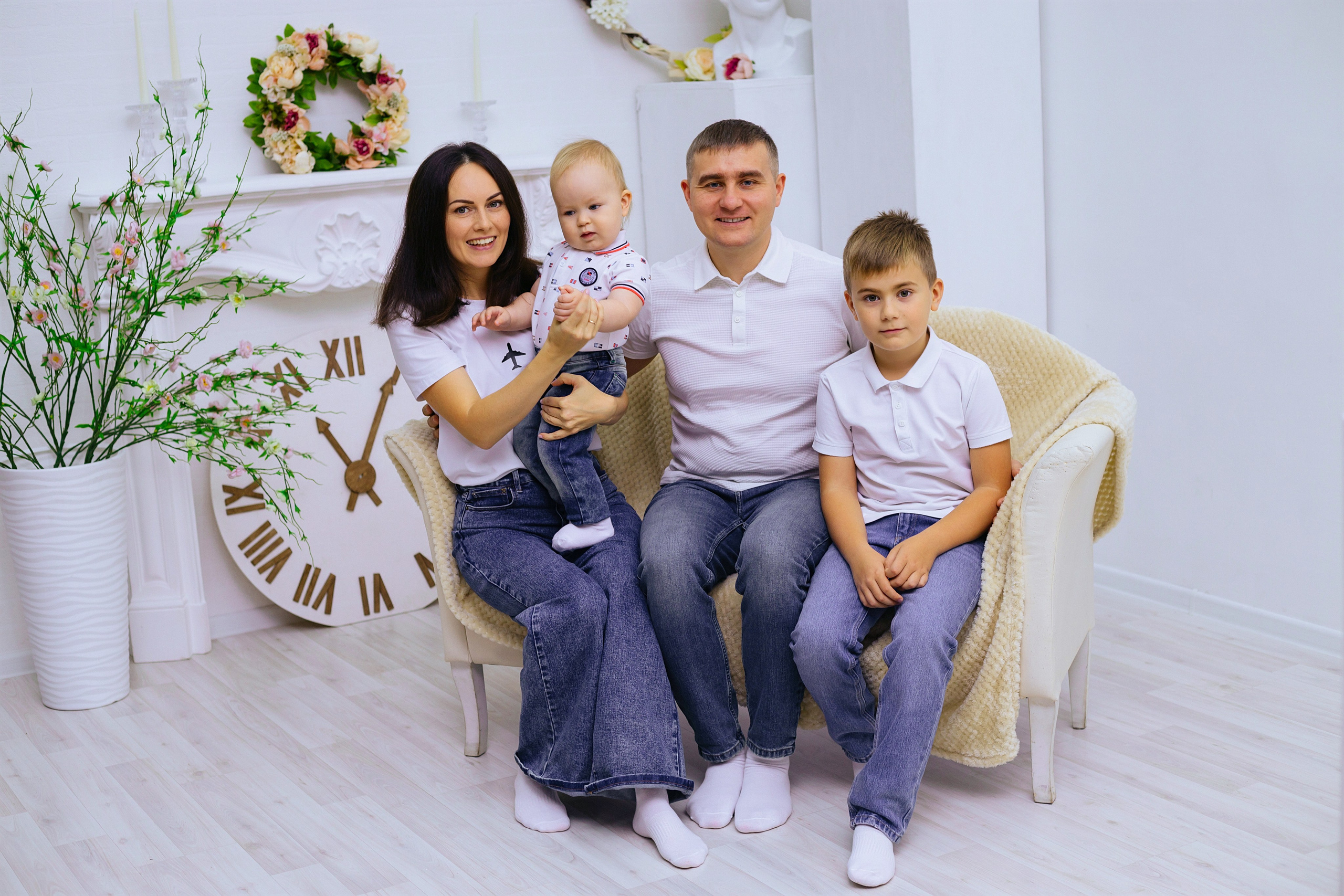 Семейная съемка и годик. Фотограф новорожденных Химки, Красногорск, Мытищи и Москва Елена Третьяк