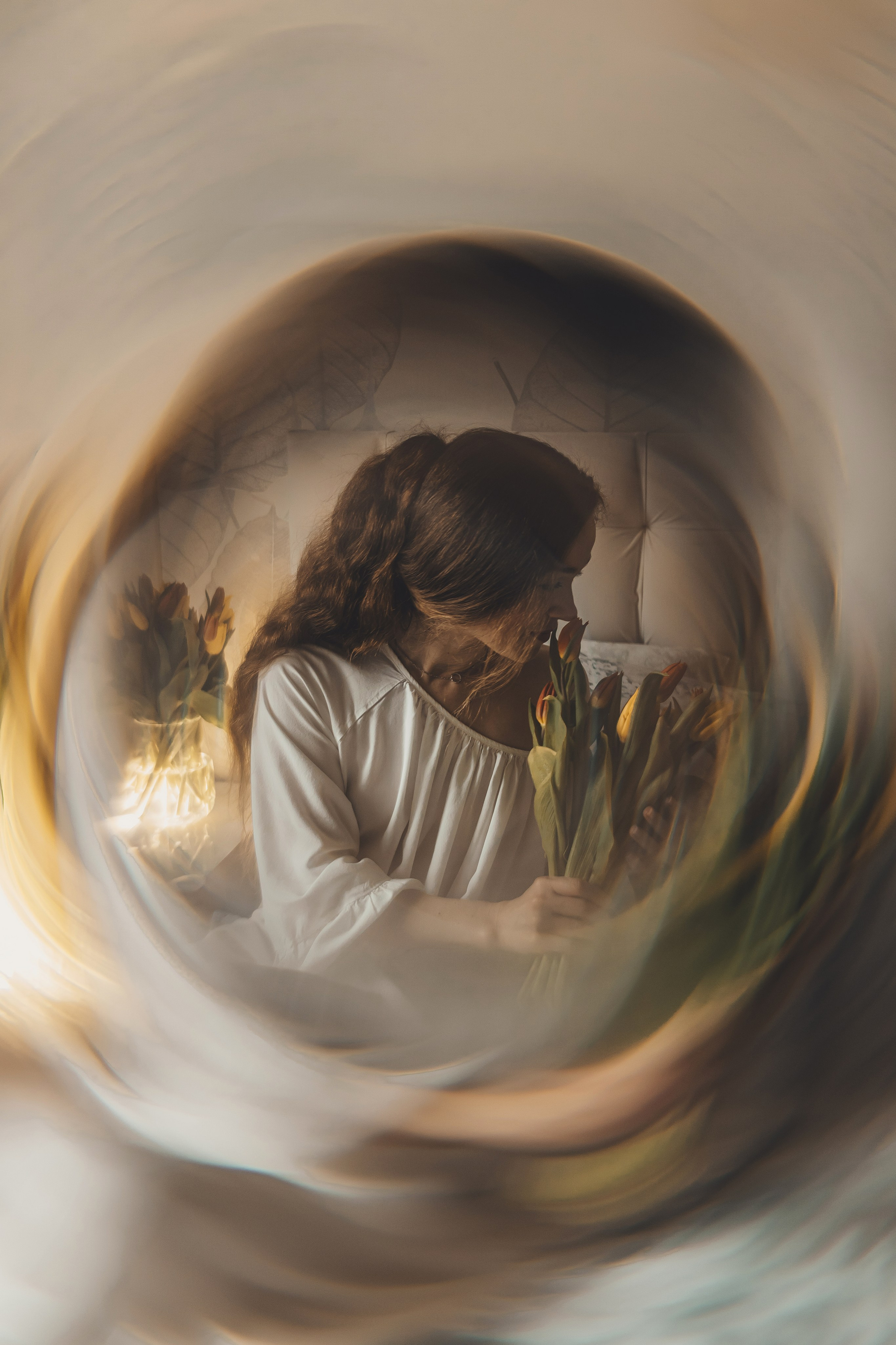 Весенняя домашняя семейная фотосессии мамы с дочками. Семейный и женский фотограф в Москве Надежда Воробьева