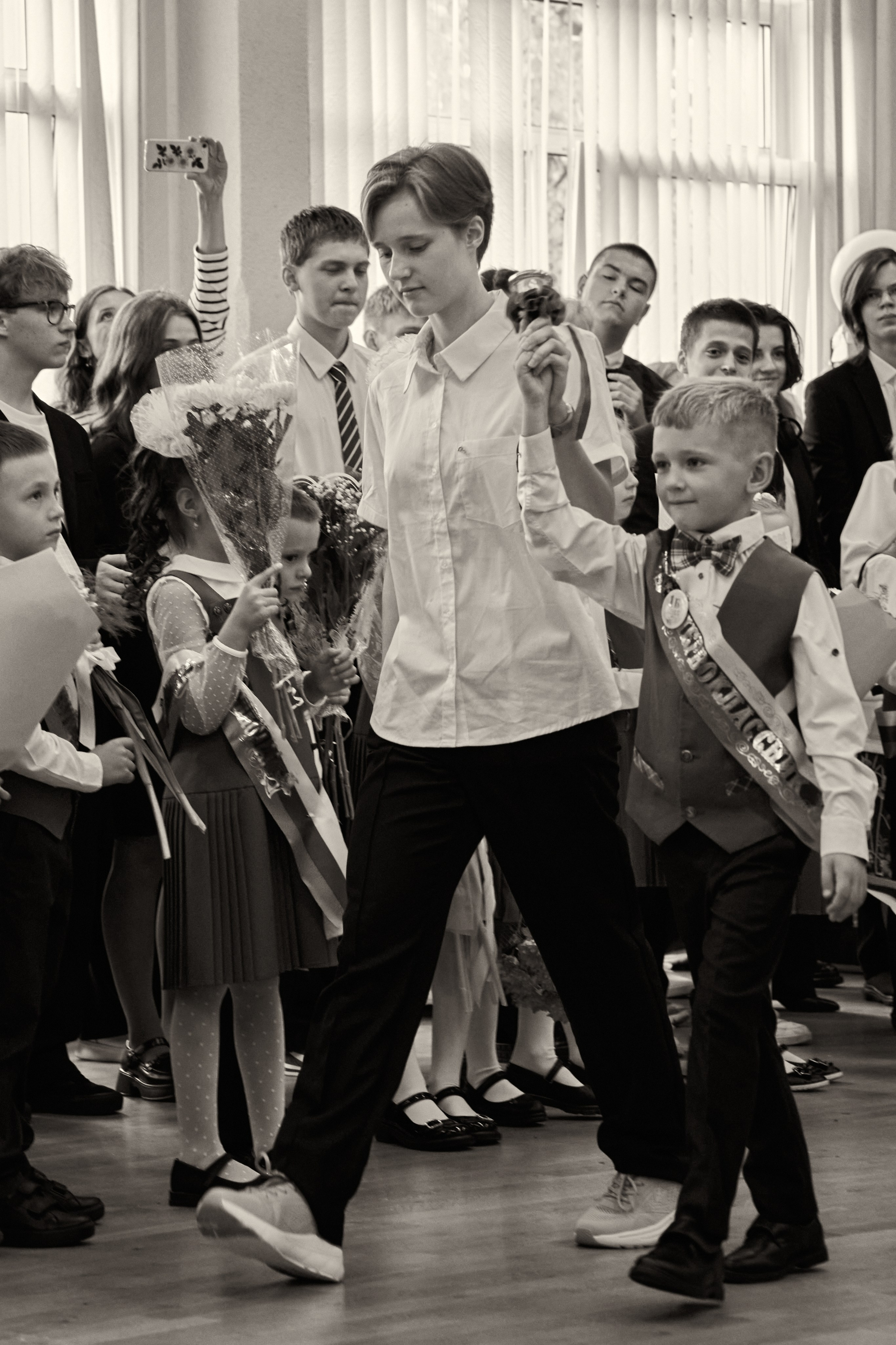 Школьная линейка. 1«Б». Фотограф в Санкт-Петербурге Настя Атом