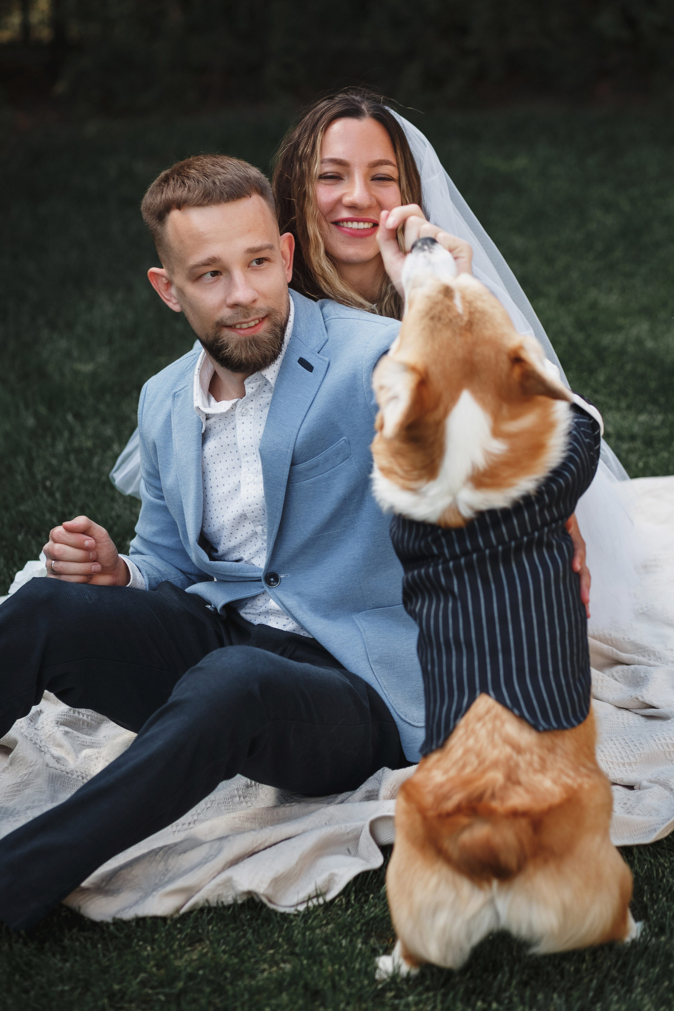 Фотосессия в Таганроге: Денис и Маша с их очаровательной собакой. Свадебный и семейный фотограф в Таганроге Бакарюк Антон