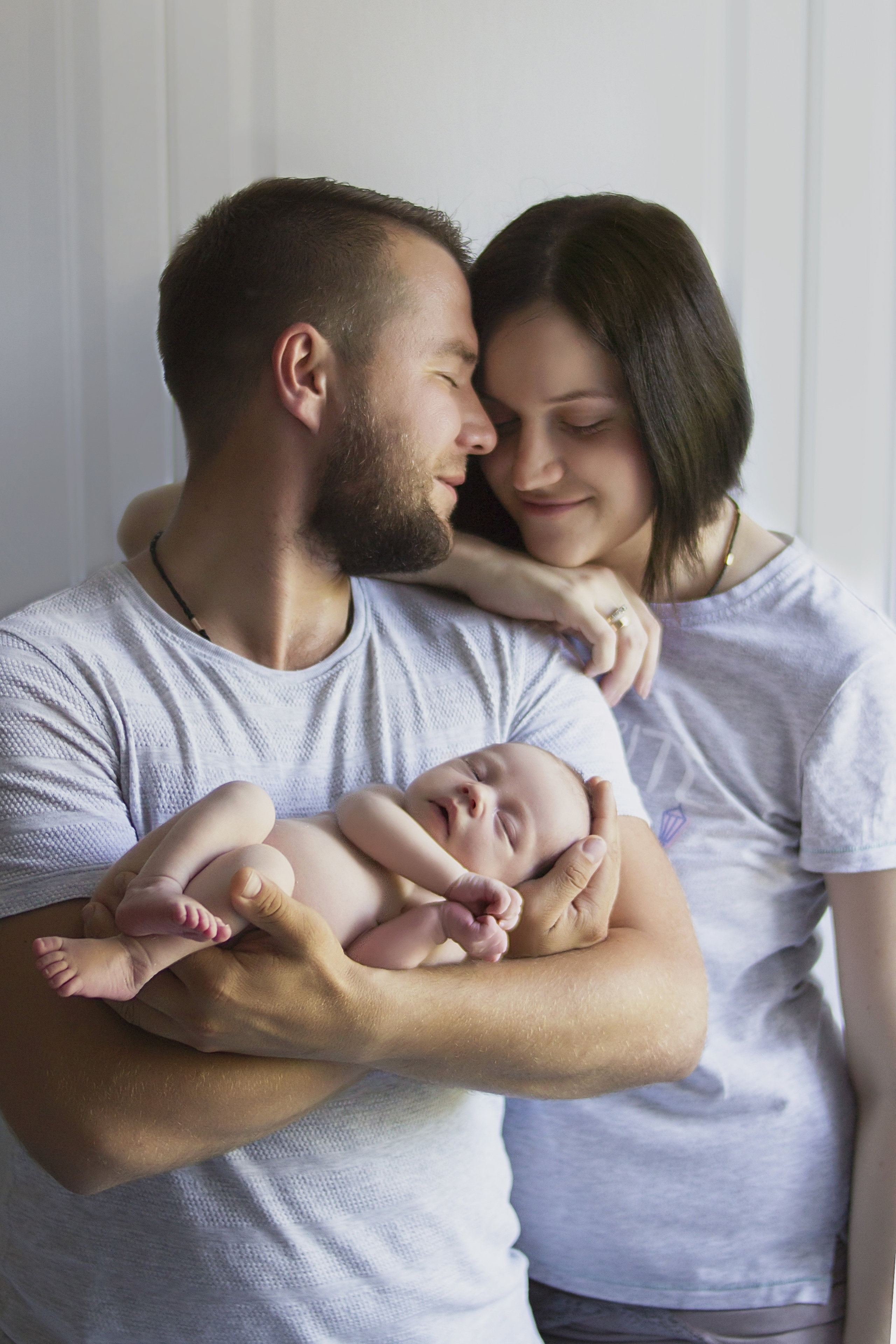 Фото с родителями. Мила Посвит Фотограф новорожденных в Тобольске