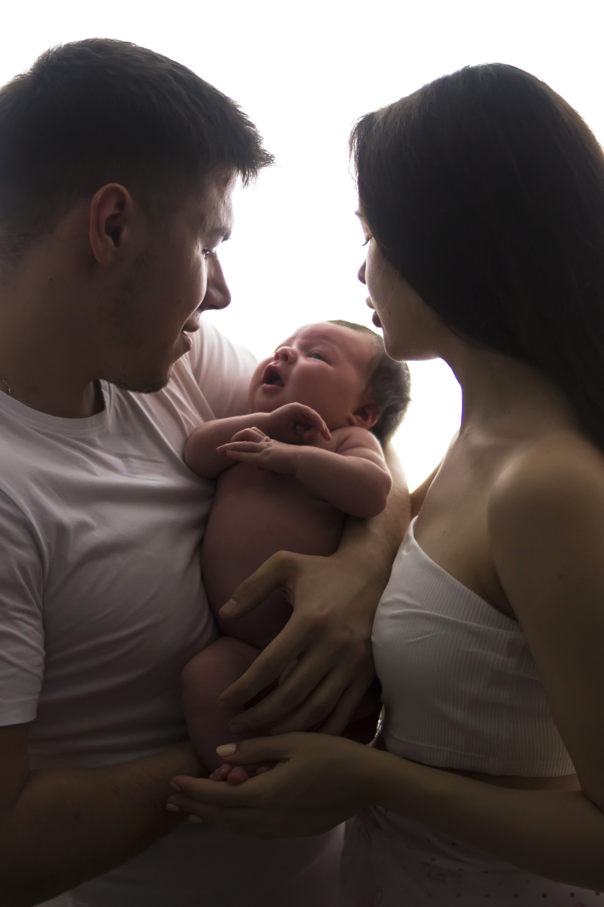 Фото с родителями. Мила Посвит Фотограф новорожденных в Тобольске