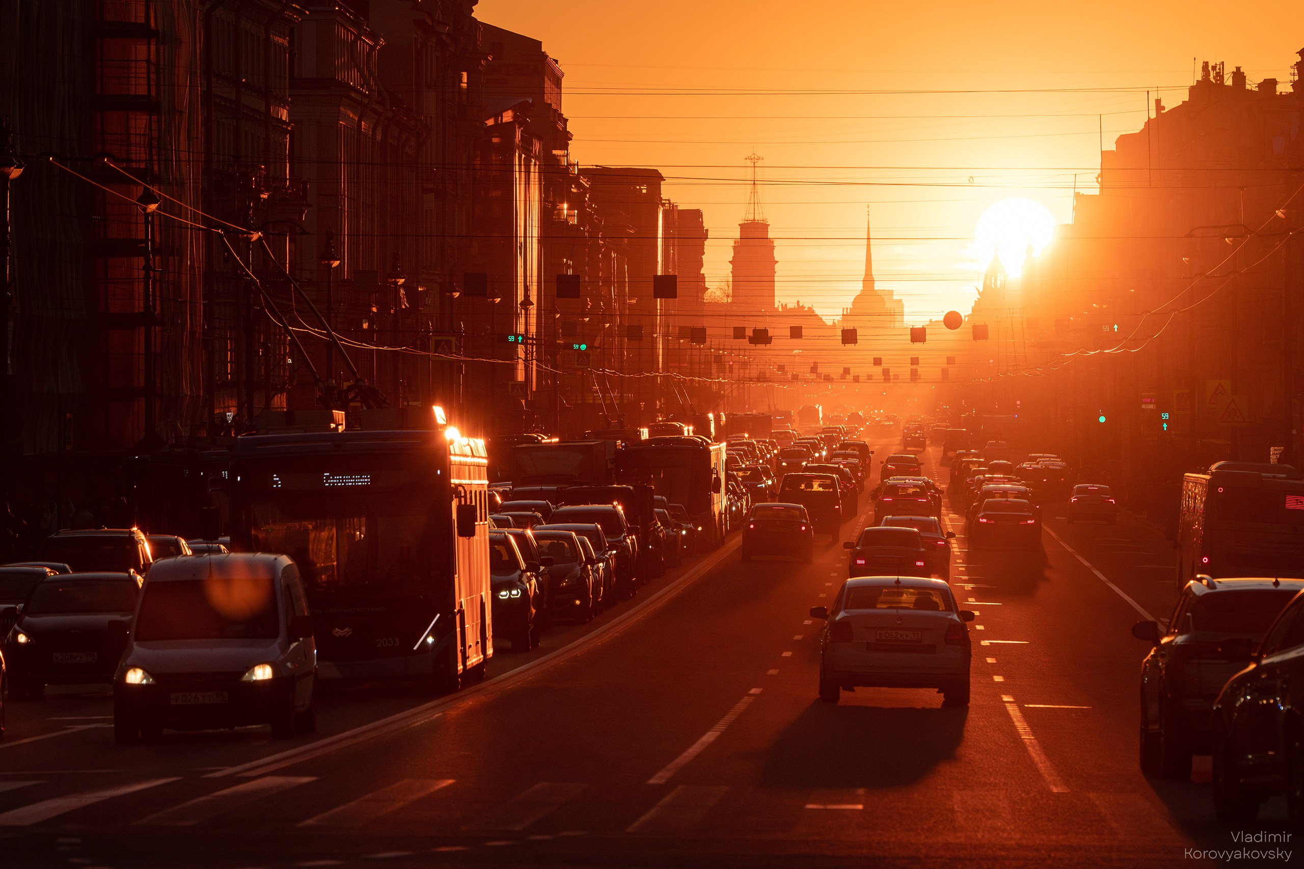 City landscape. Photographer Vladimir Korovyakovsky