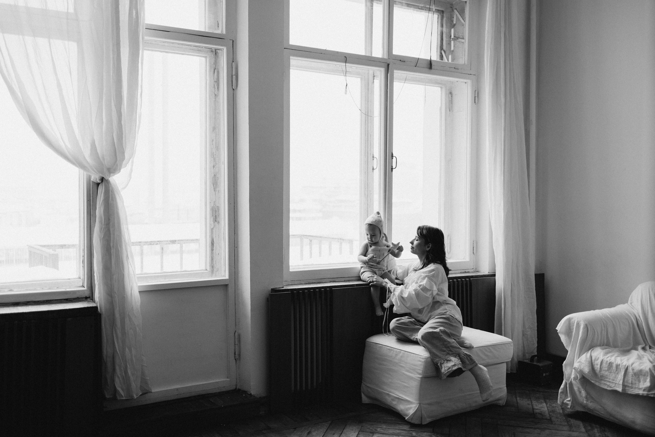 Весенняя семейная фотосессия с тюльпанами — Москва и Подмосковье