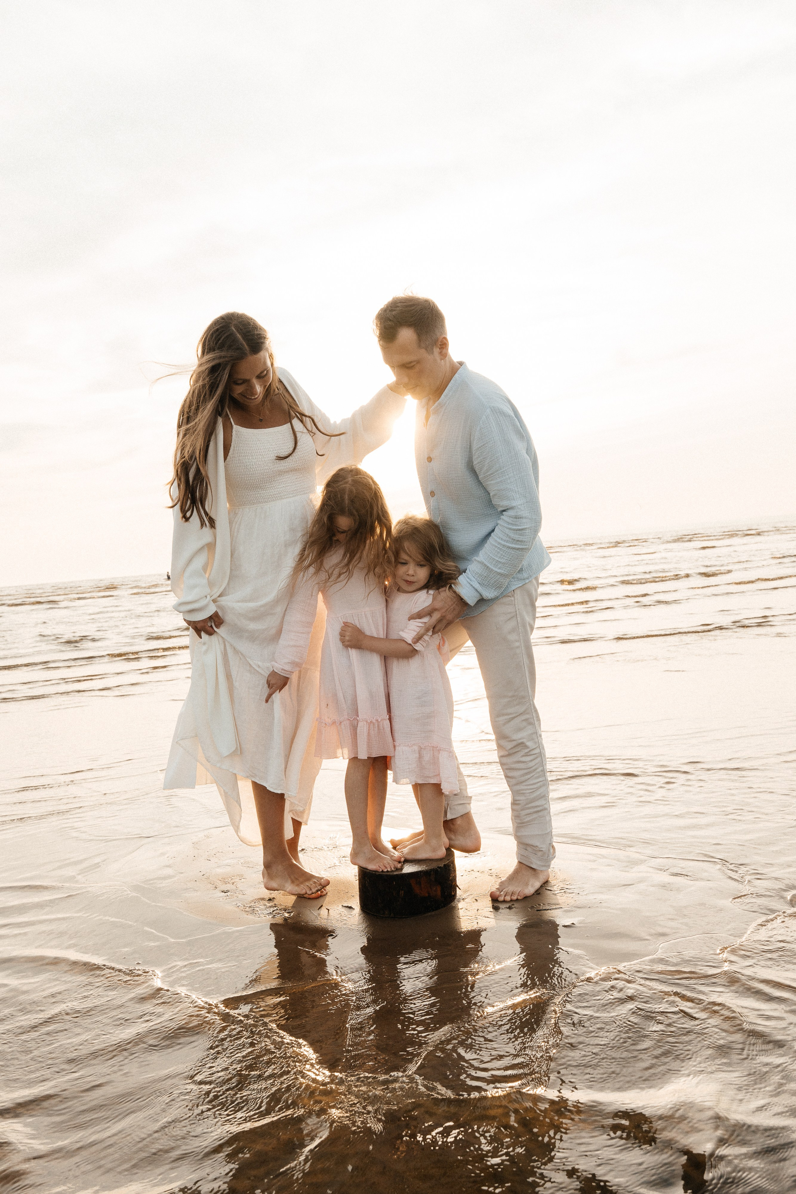 Папа, мама и три дочки. Семейный фотограф в Санкт-Петербурге Виталия Белова