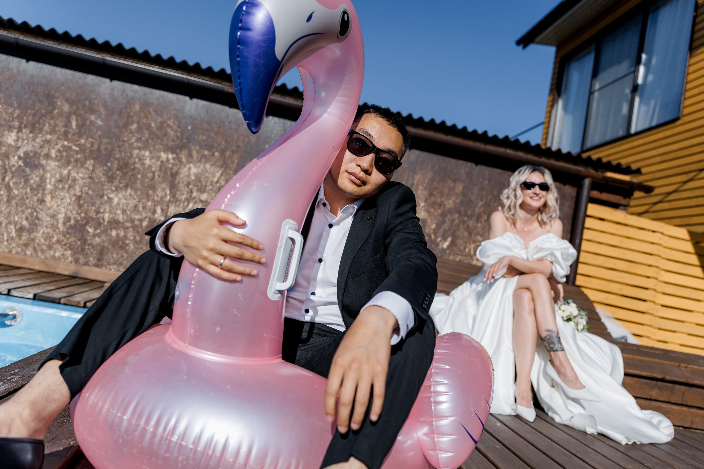 Розовый фламинго. И буханка. Свадебный фотограф в Иркутске Сапаров Александр