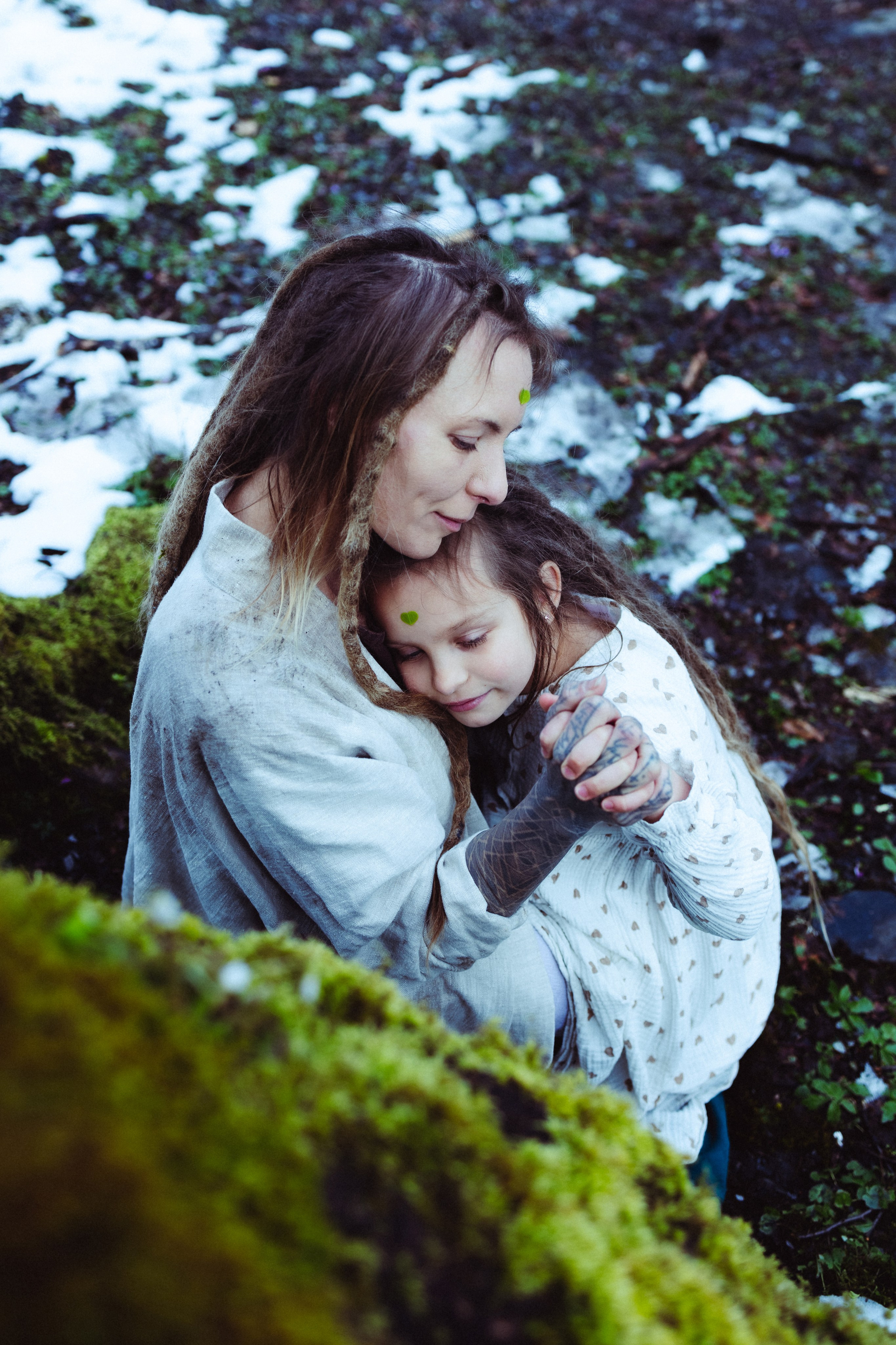 Семейная фотосессия мамы и дочери