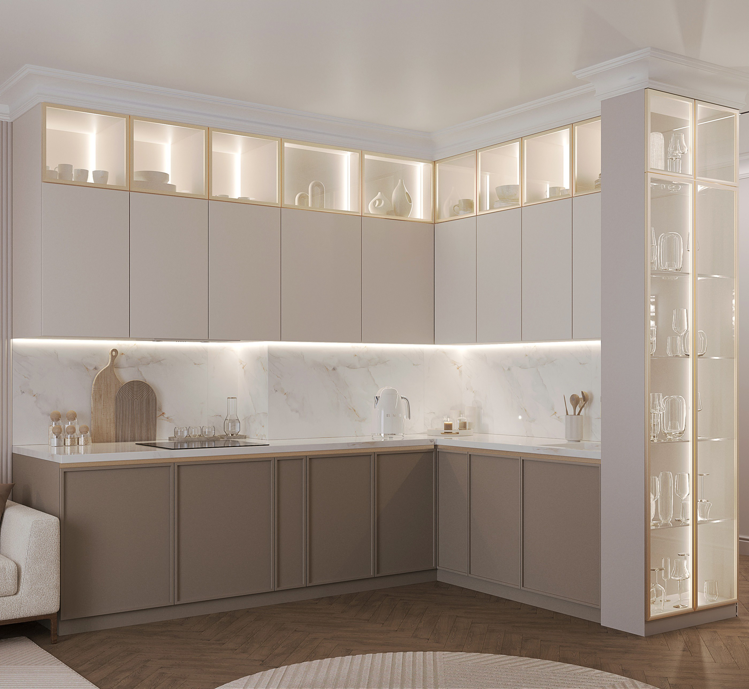 Проект ЖК City Bay Москва. Студия дизайна интерьера Лактионовой Елены