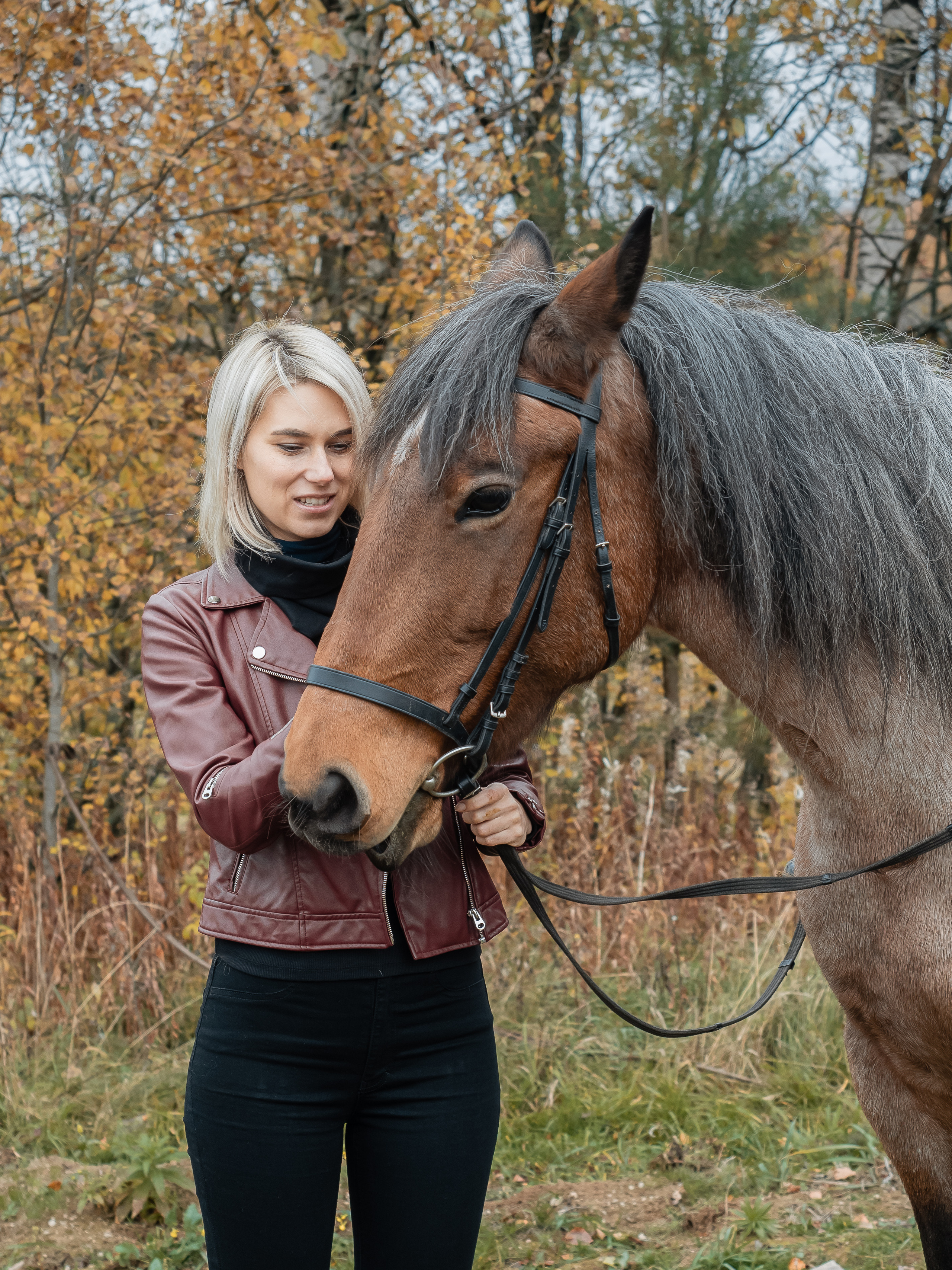 семейная фотосессия на природе осенью