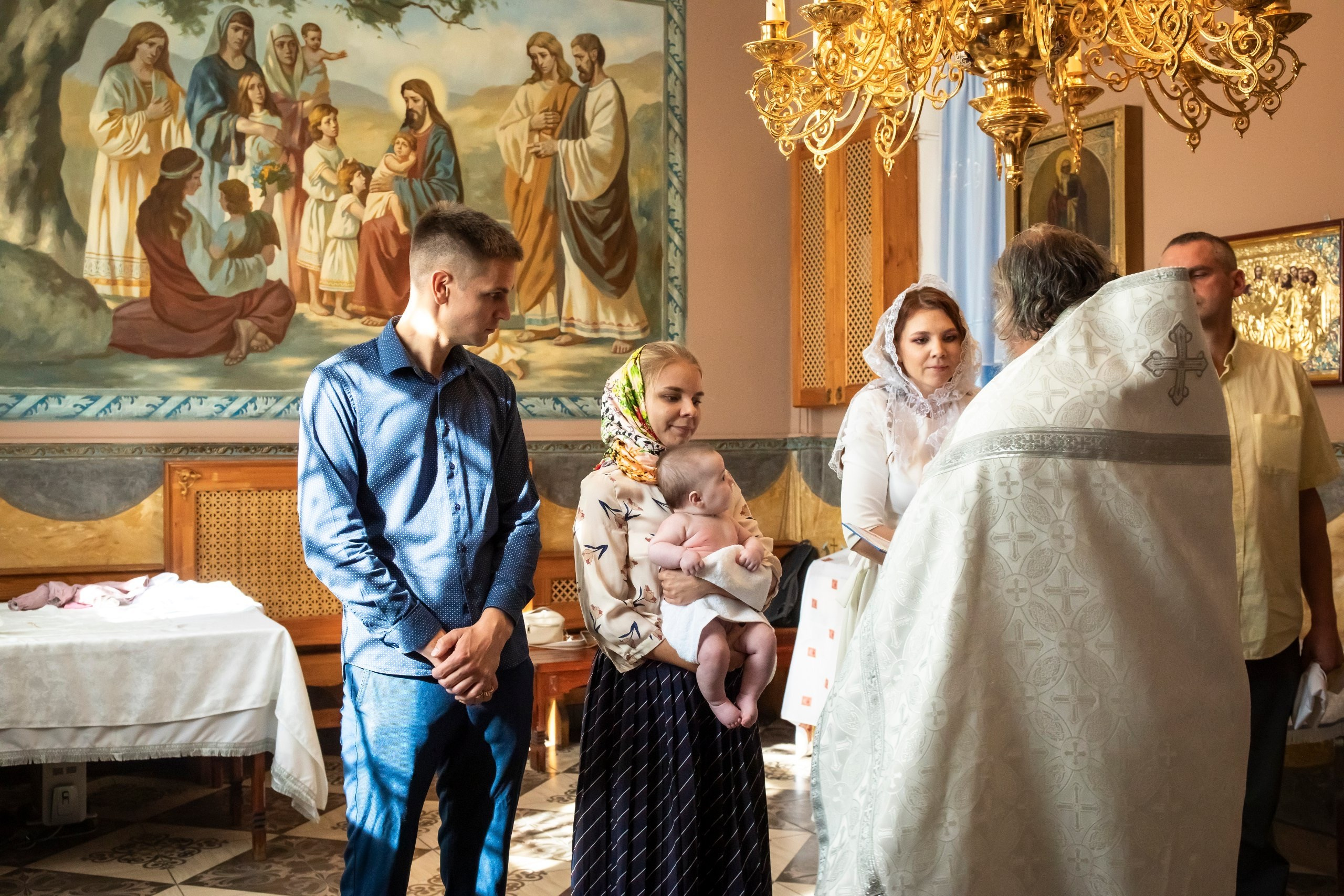 Крестины Апполинарии. Арт- фотограф Москва