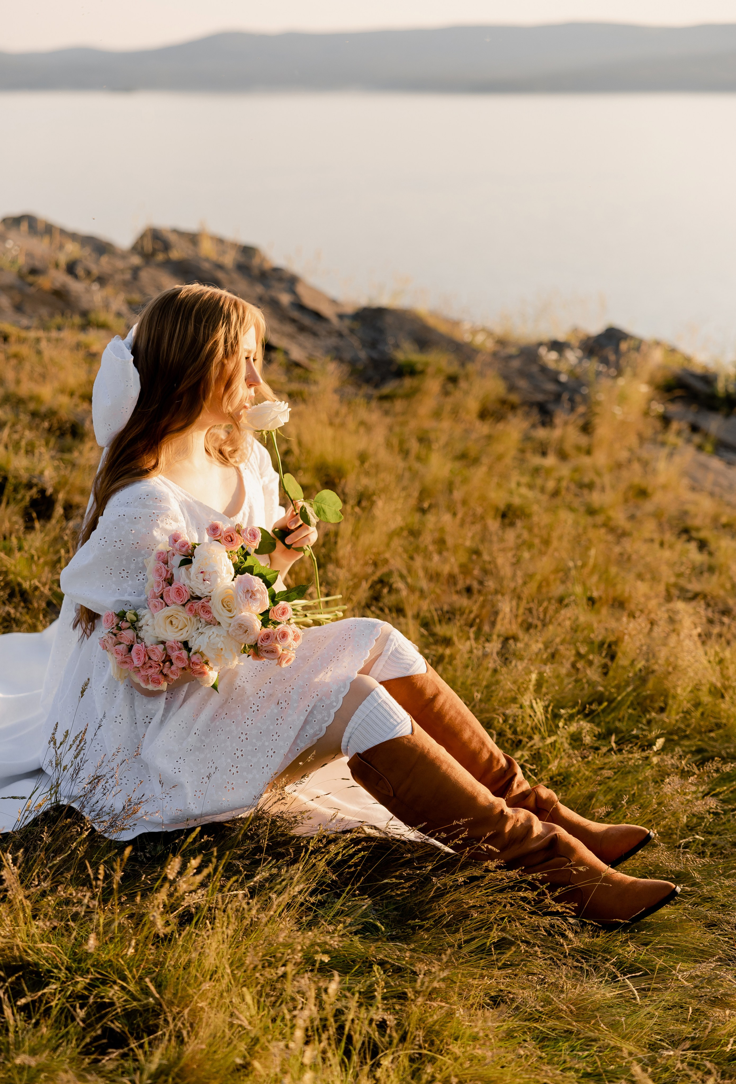 Юлия, съёмка на озере. Свадебный и портретный фотограф в Миассе Филиппенко Дарья