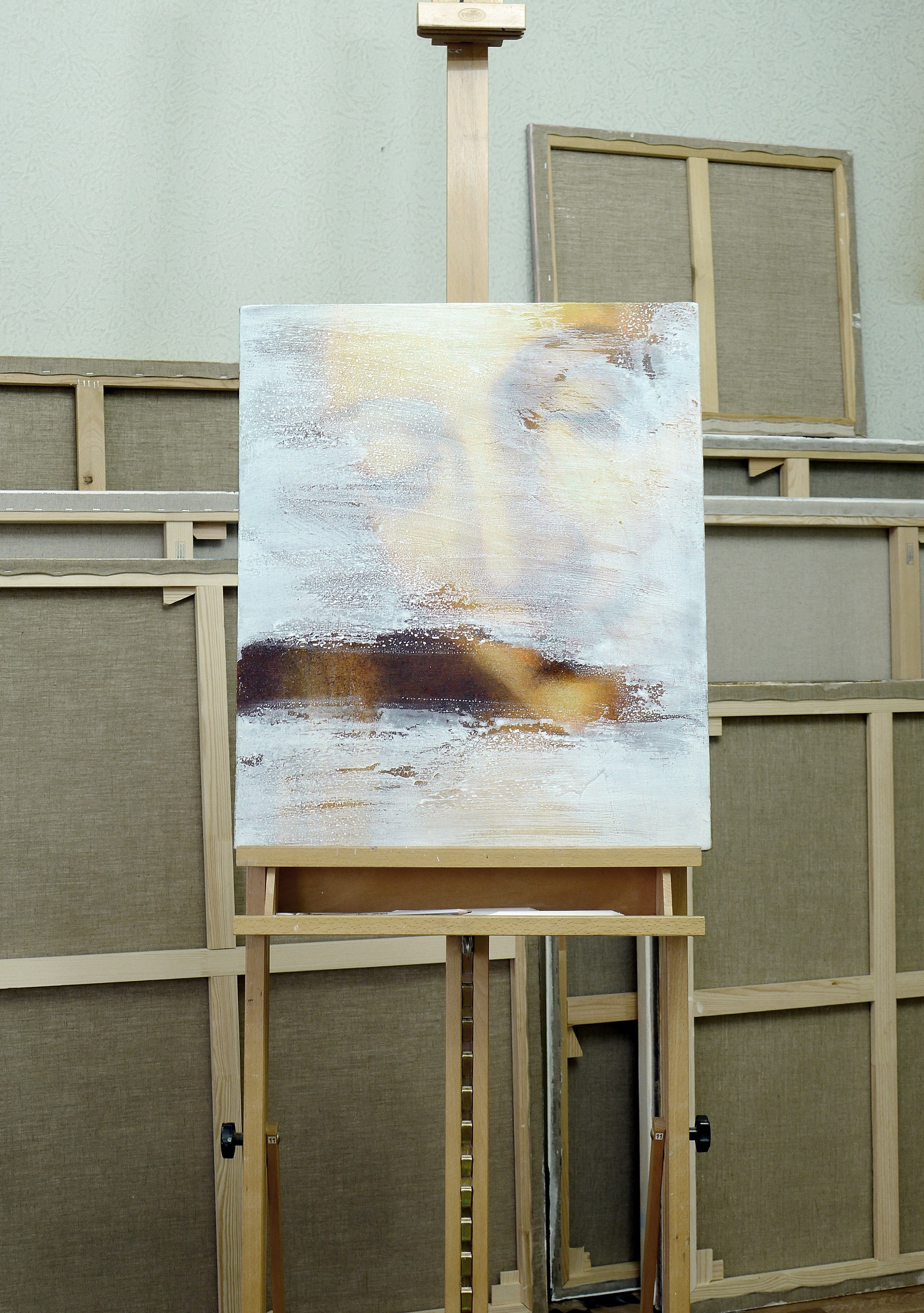 Да Винчи за стеклом. Художник-абстракционист Ольга Рикун. Москва