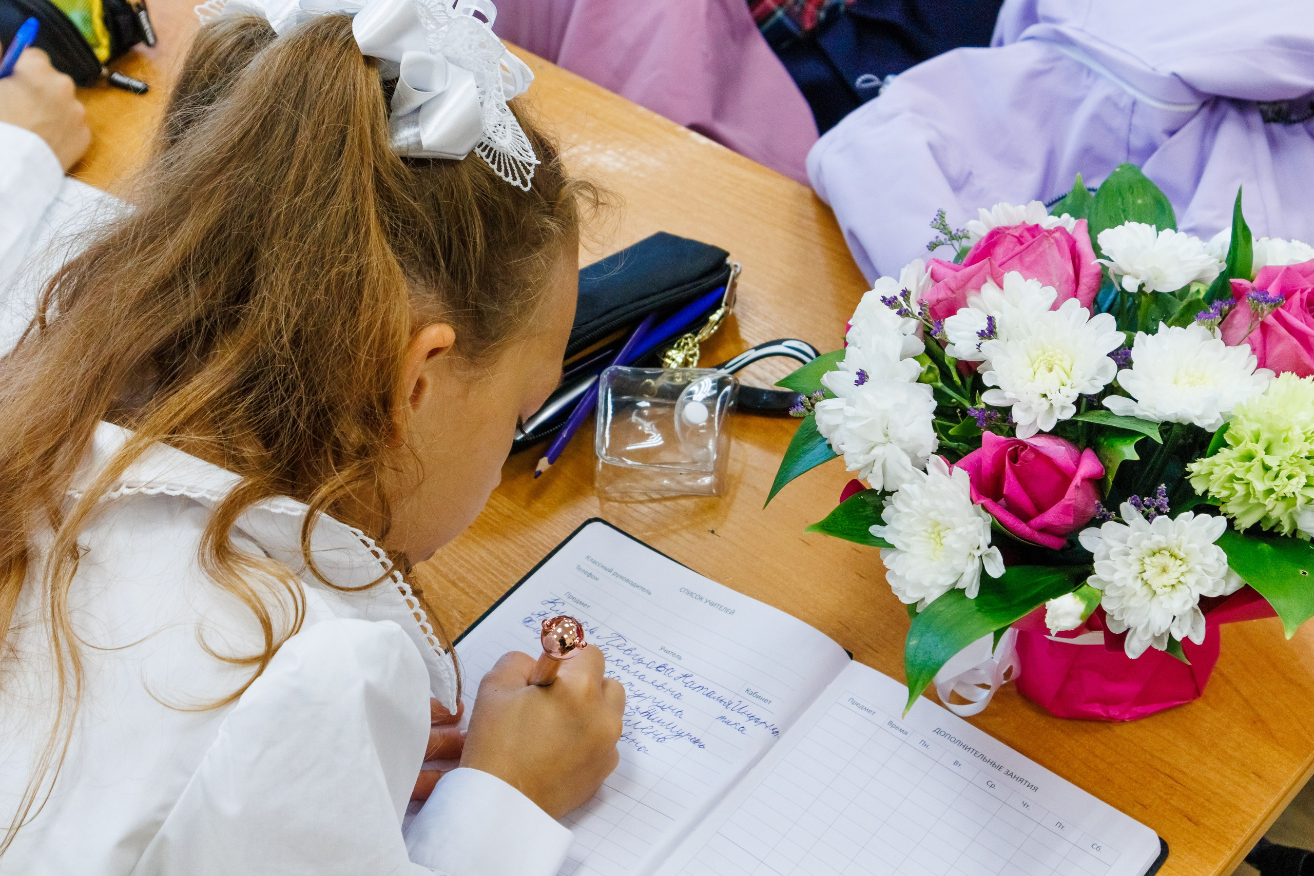 Первый урок школа 206. Фотограф в Новосибирске Евгений Маслов