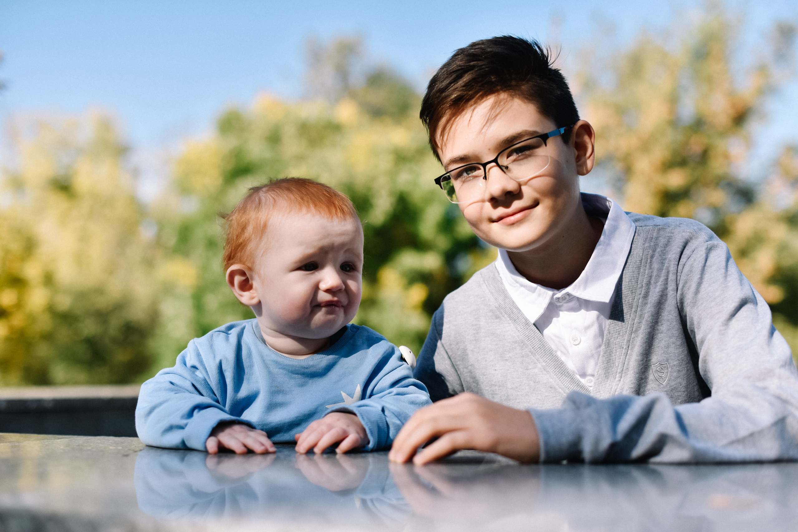Прогулка Олеси, Льва и Ванечки