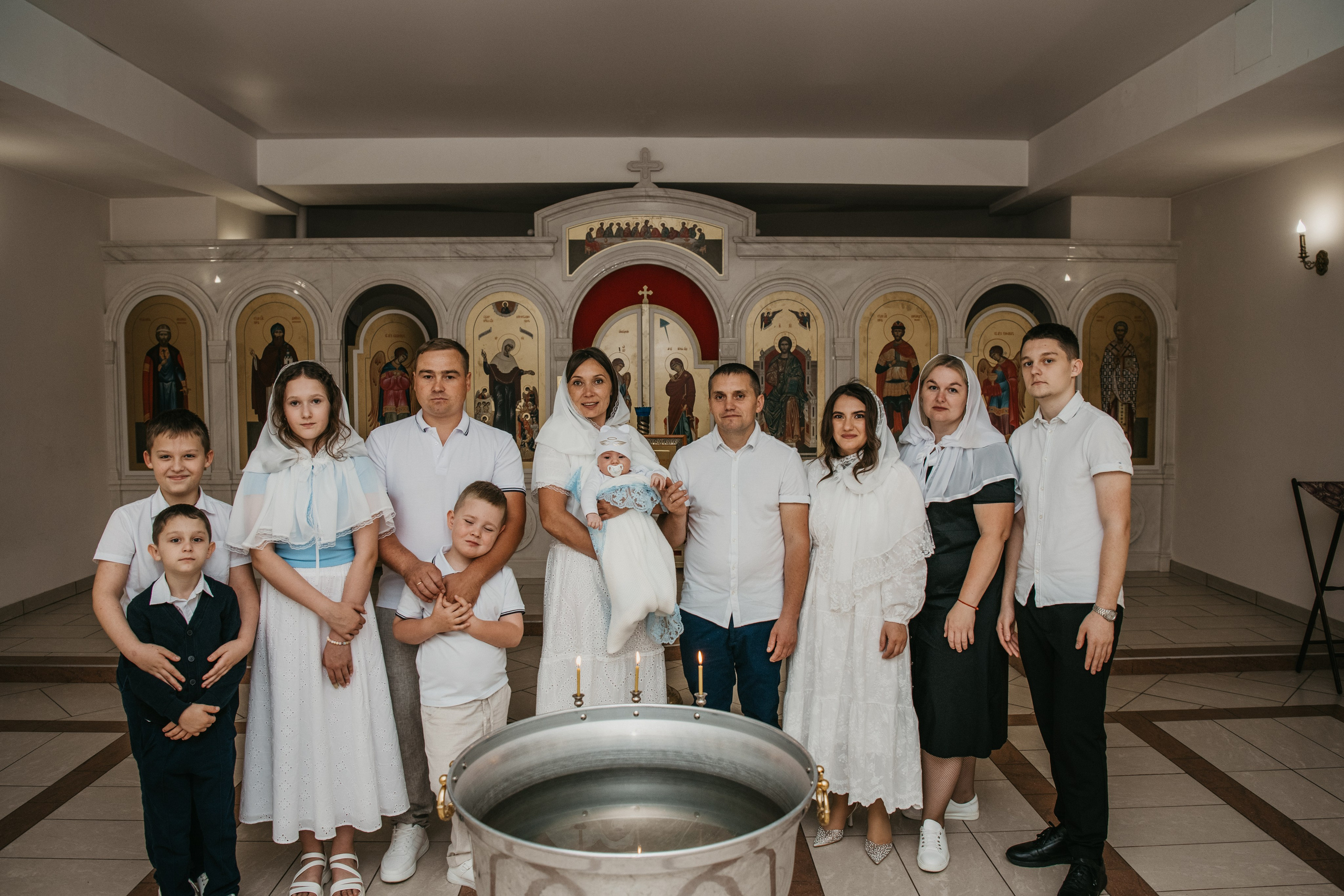 Крещение Евгения. Фотограф на выписку из роддома в Москве и МО