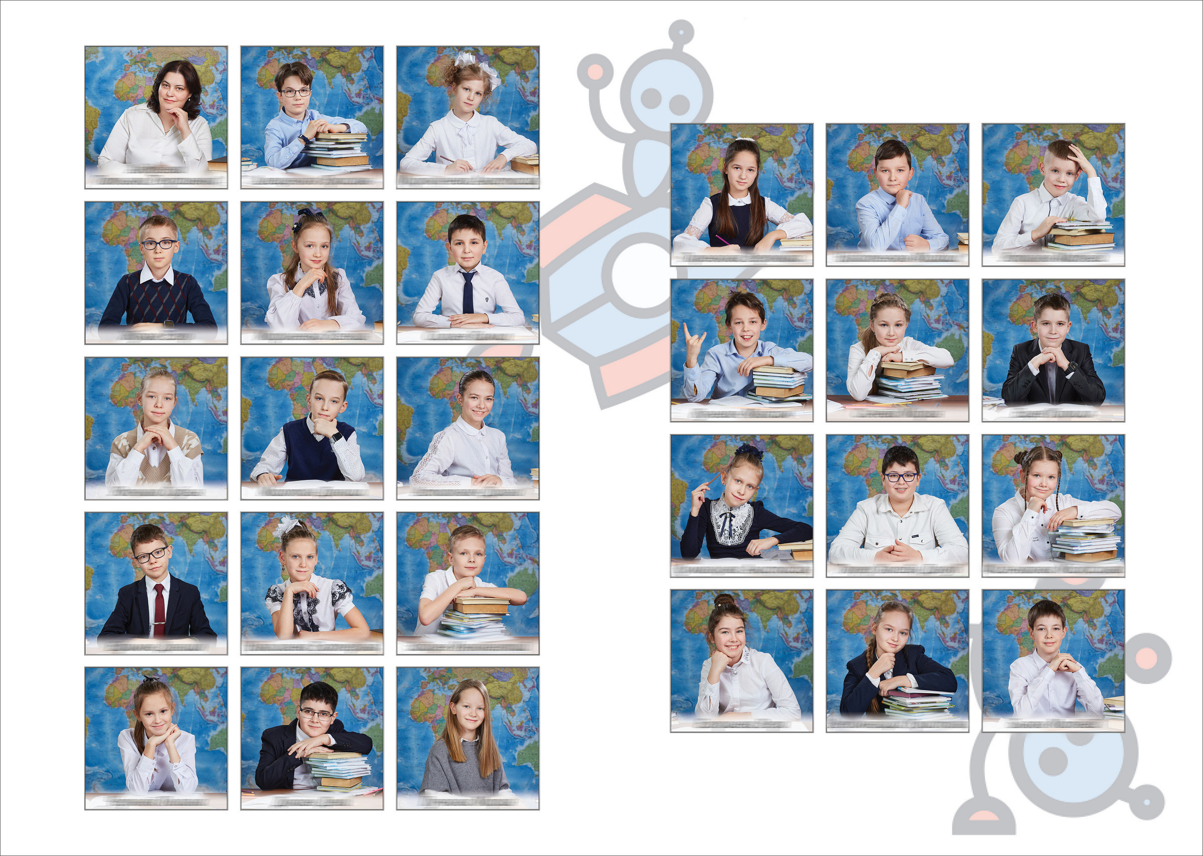 4 класс. В школе. Школьный фотограф Сергей Беликов