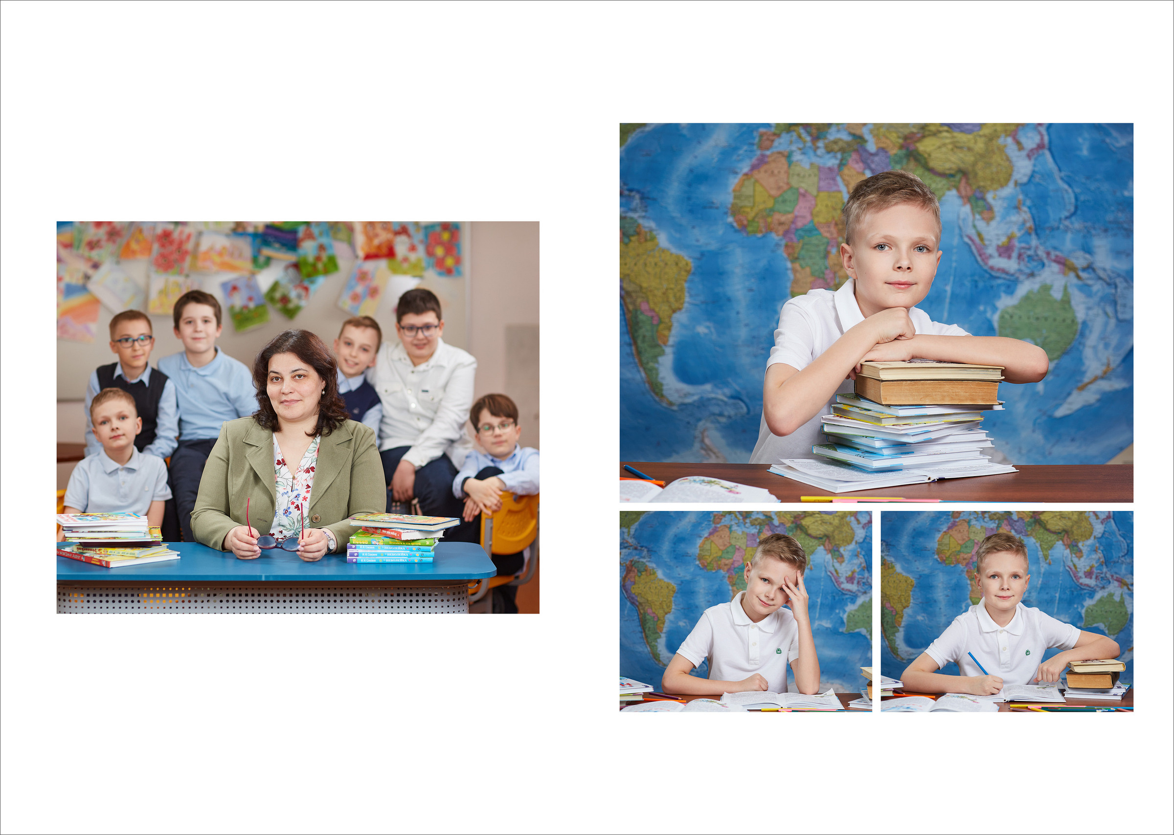 4 класс. В школе. Школьный фотограф Сергей Беликов