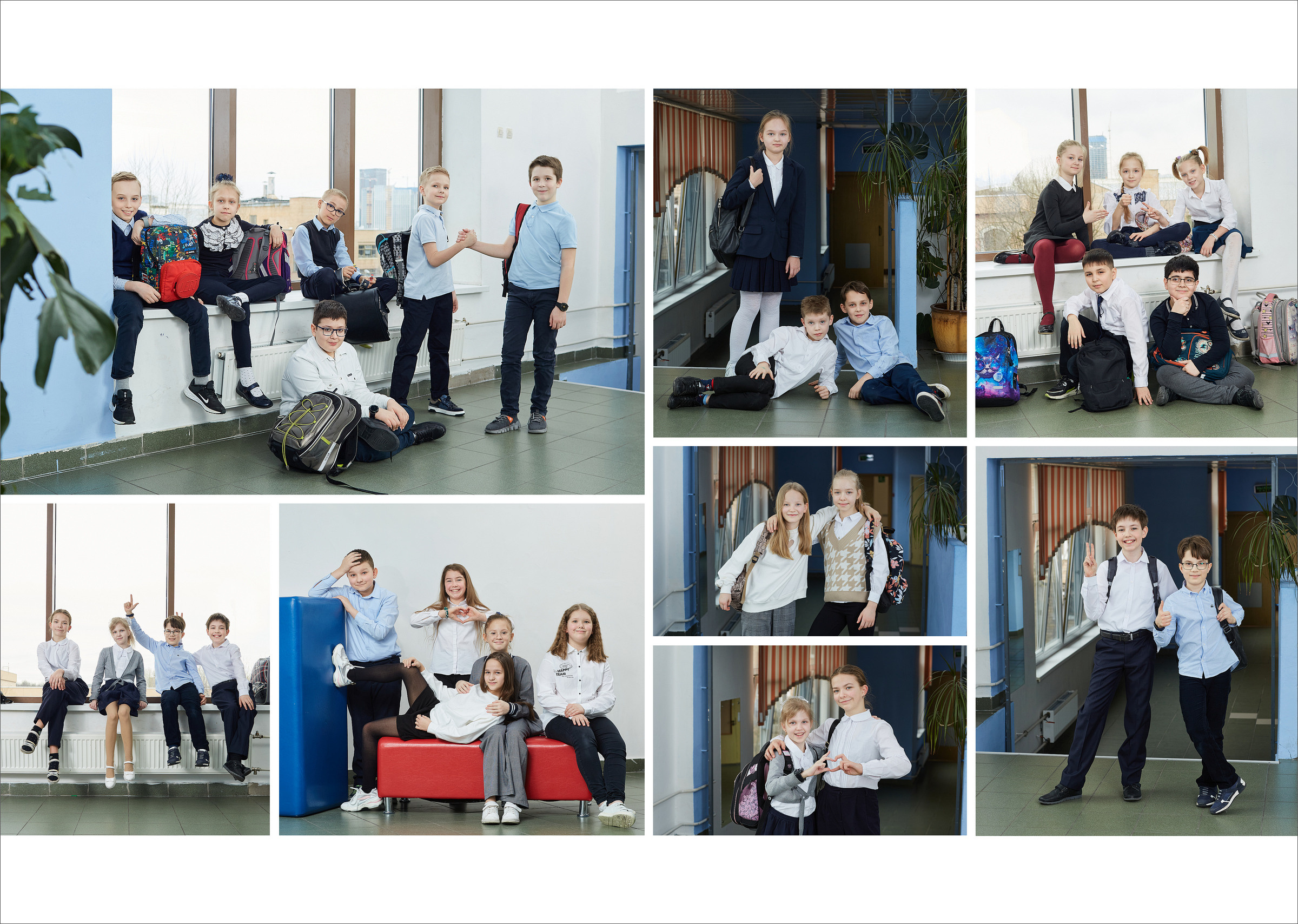 4 класс. В школе. Школьный фотограф Сергей Беликов