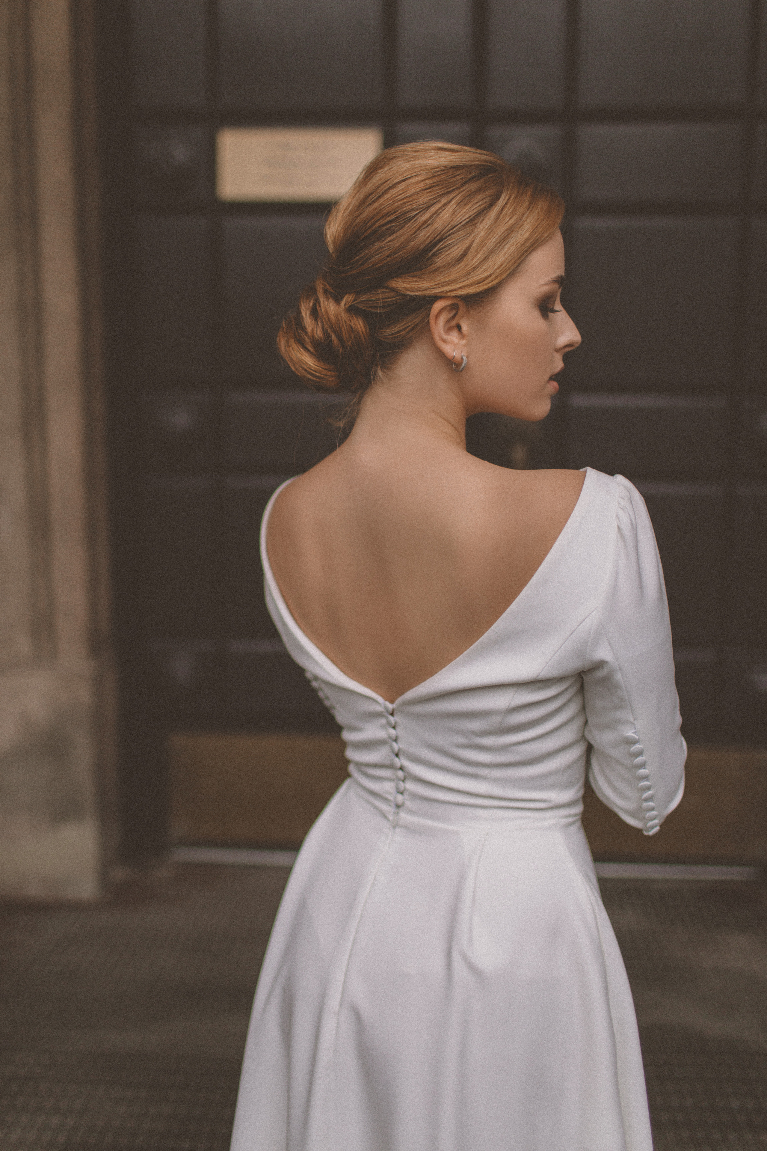 Фотосессия невесты Маргариты в свадебном платье Брижит миди от Бонжур. Свадебный салон-ателье Бонжур в Минске Bonjour