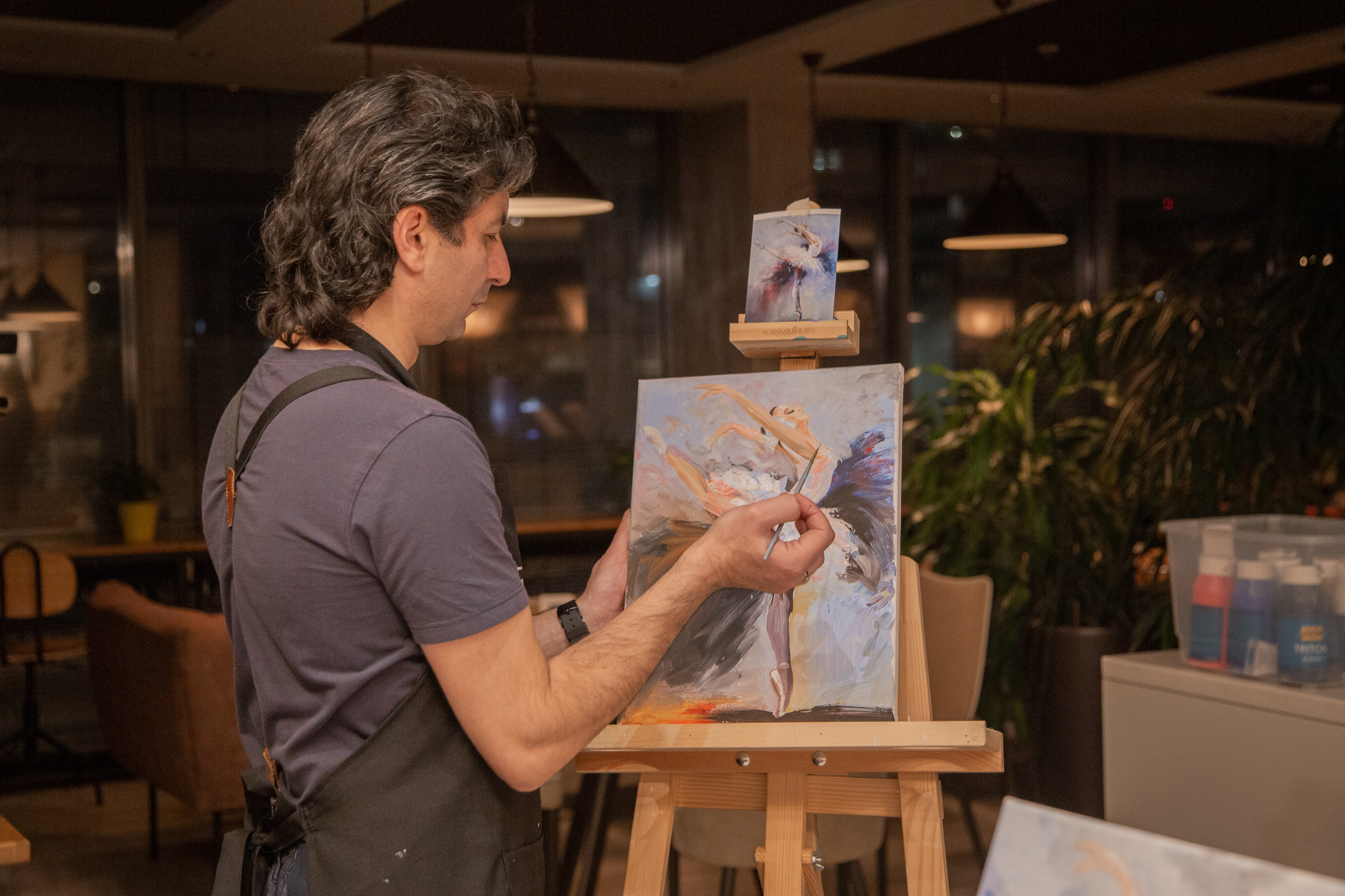 Арт-вечеринка в Москве — репортажная фотосъемка творчества. Фотограф Анна Татаурова | Авторская фотосъемка в Москве