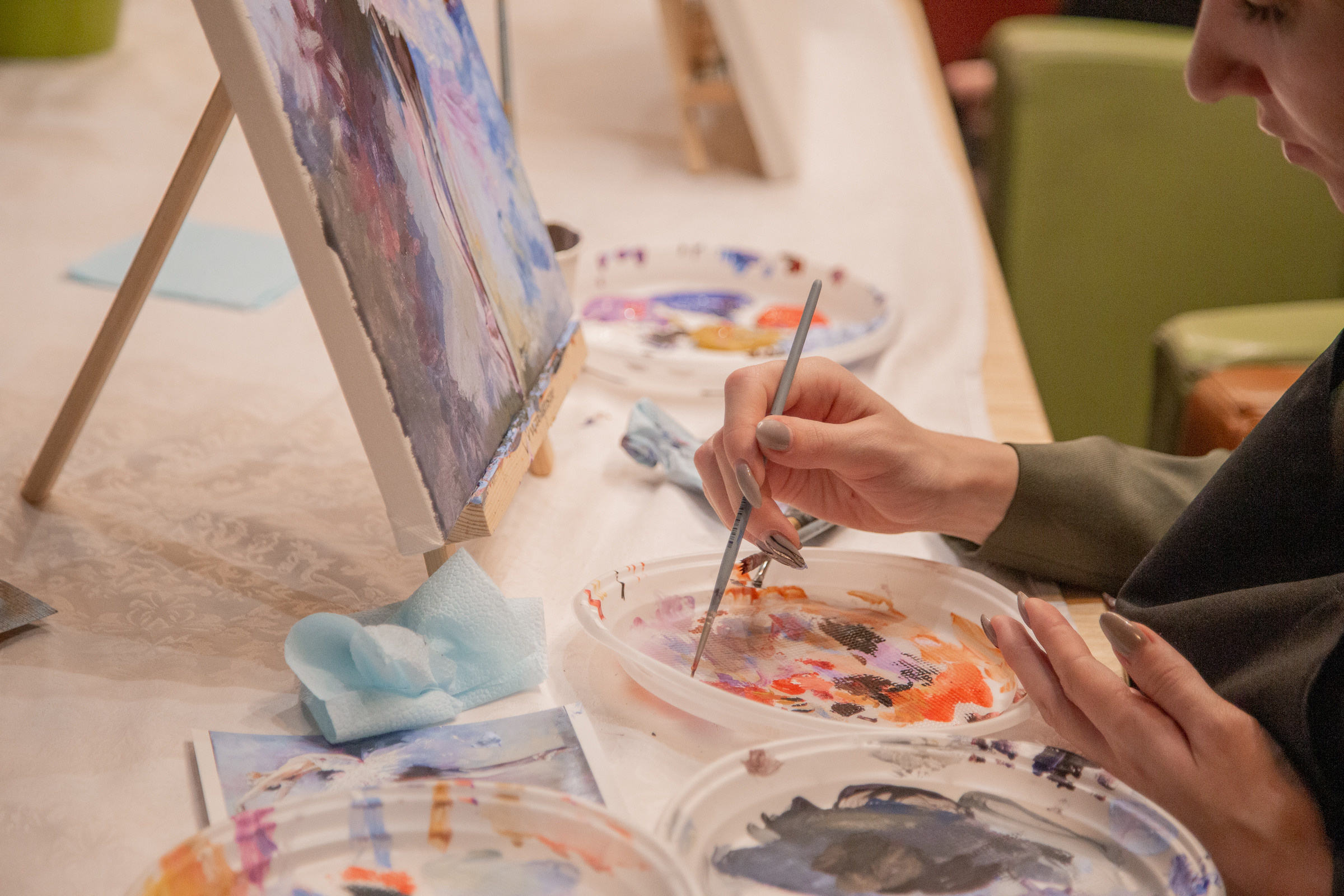 Арт-вечеринка в Москве — репортажная фотосъемка творчества. Фотограф Анна Татаурова | Авторская фотосъемка в Москве