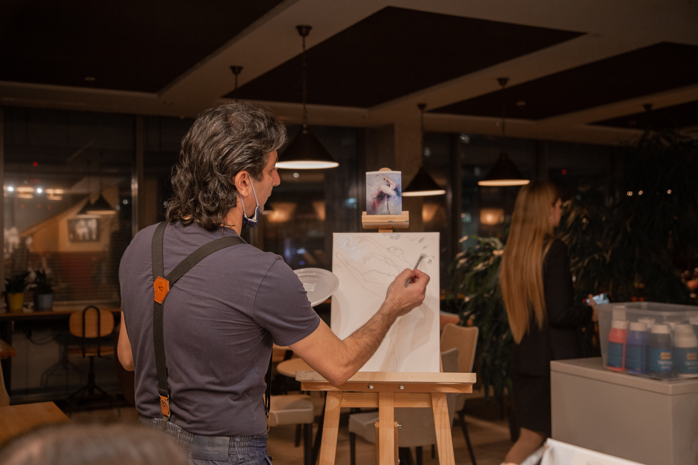 Арт-вечеринка в Москве — репортажная фотосъемка творчества. Фотограф Анна Татаурова | Авторская фотосъемка в Москве