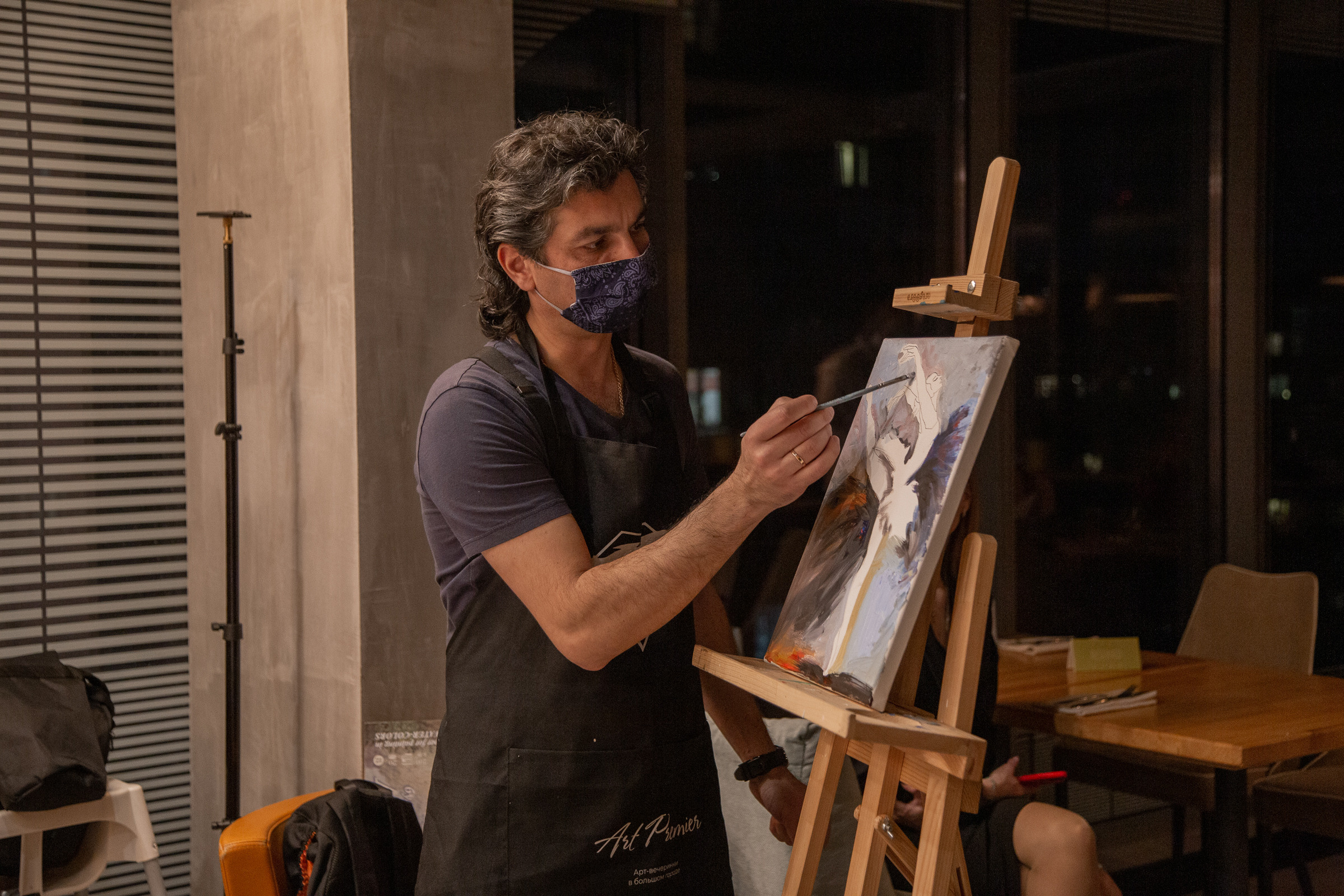 Арт-вечеринка в Москве — репортажная фотосъемка творчества. Фотограф Анна Татаурова | Авторская фотосъемка в Москве