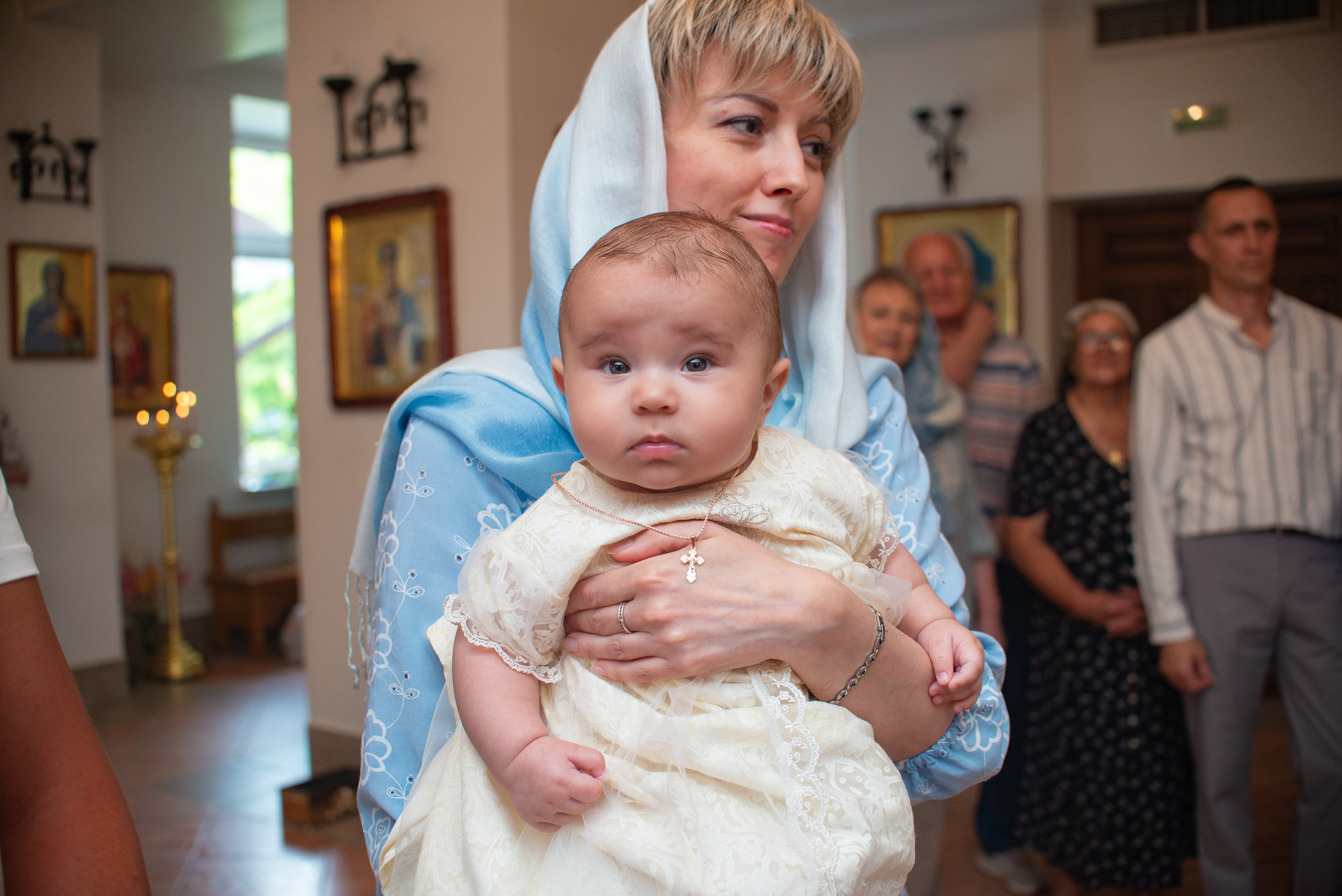 Крещение Машеньки в хр.Преображения Господня. Семейный фотограф на выписку из роддома и крещение Минск Настя Гришук