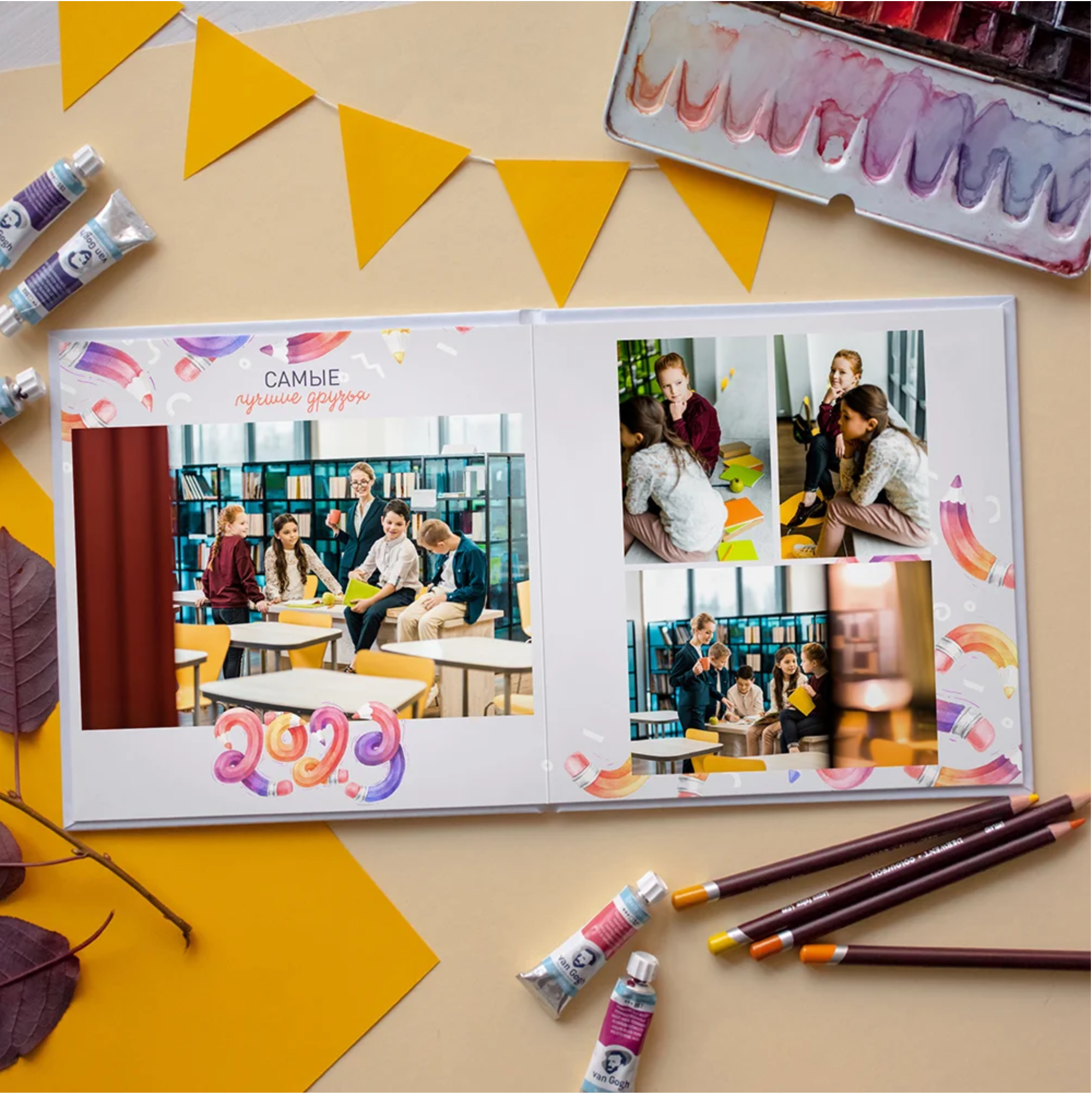 Выпускные альбомы 1-4 класс школьные красивые альбомы