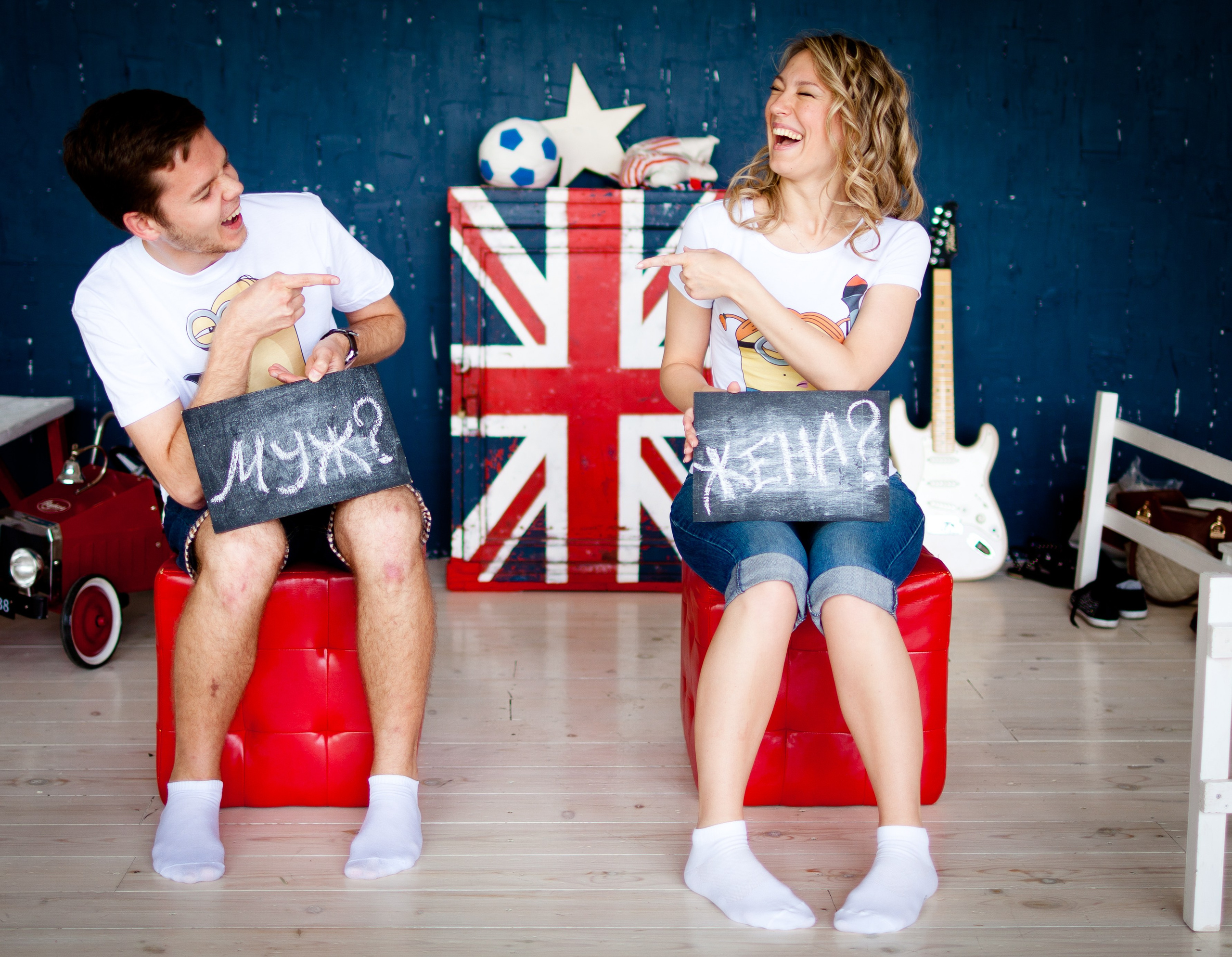 Фотосессия Димы и Сони в студии. Фотограф Денис Гавриленков в Москве