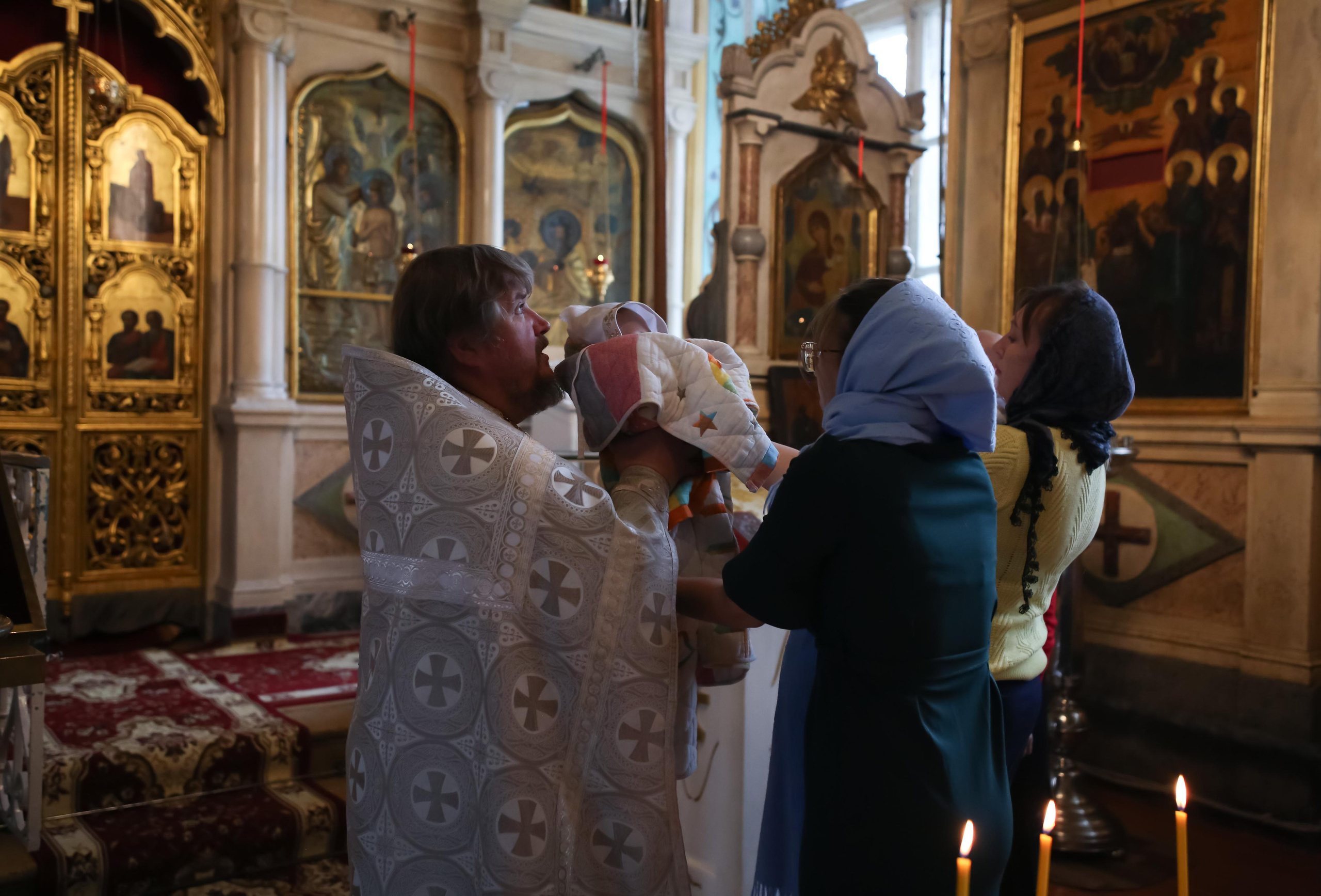 Крещение Ксении. Семейный и детский фотограф Анна Петракова