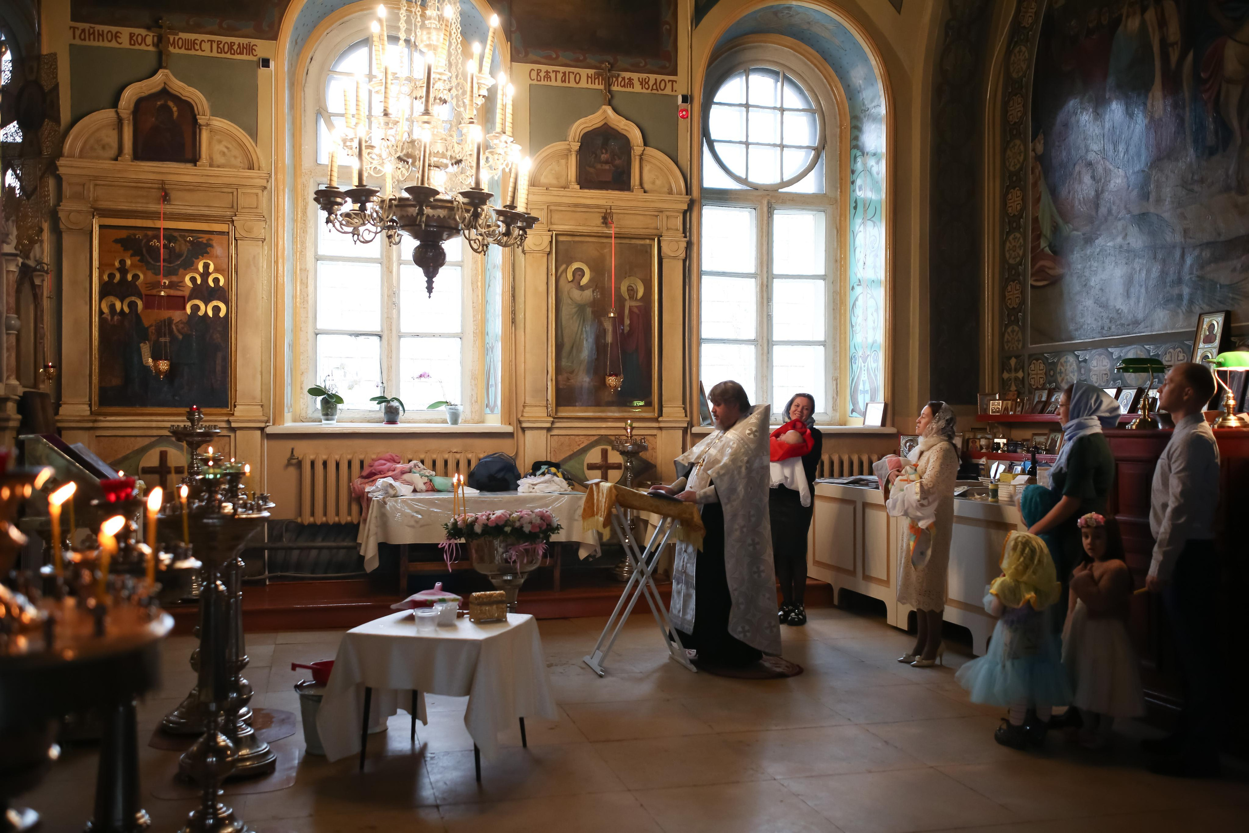 Крещение Ксении. Семейный и детский фотограф Анна Петракова