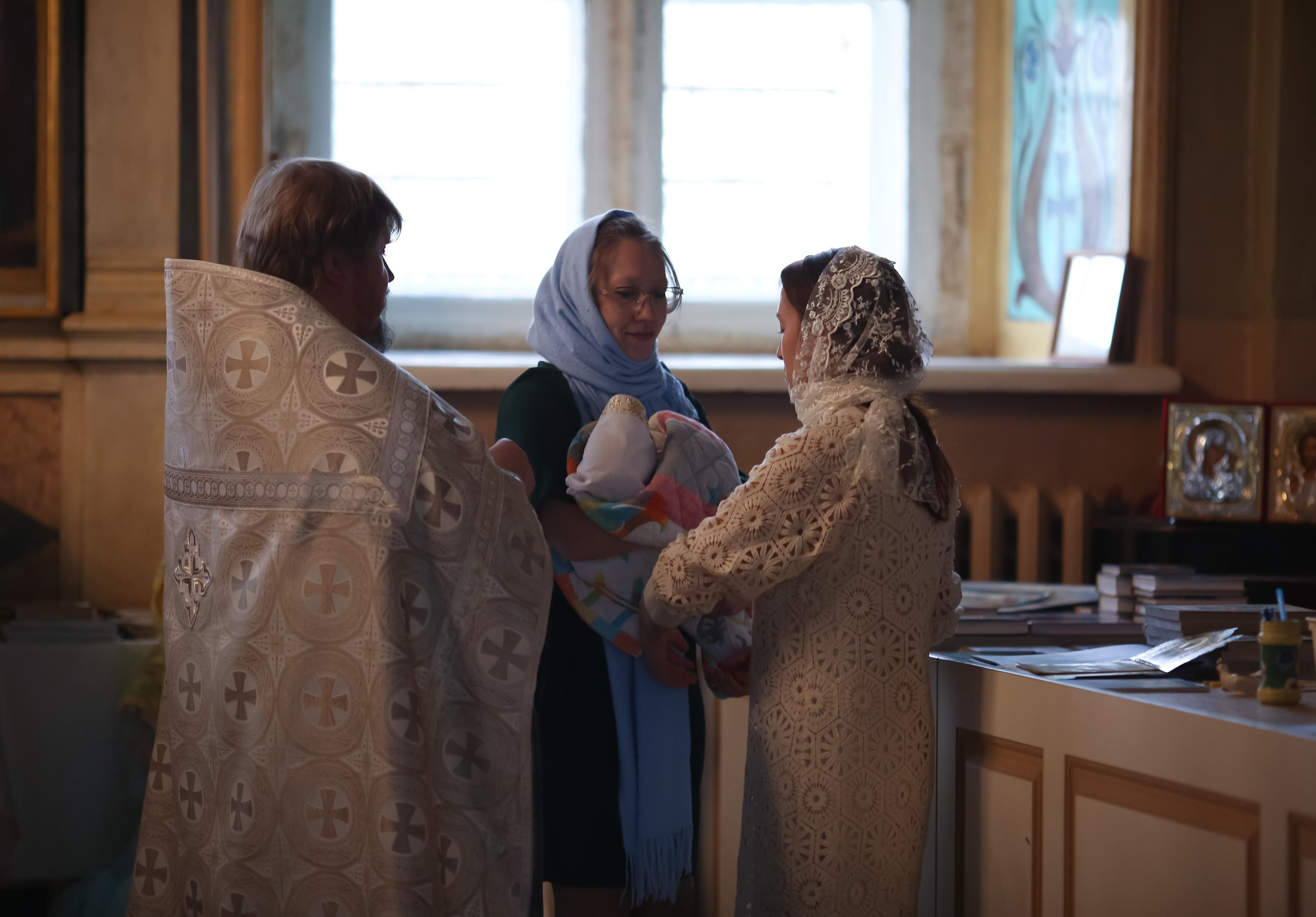 Крещение Ксении. Семейный и детский фотограф Анна Петракова