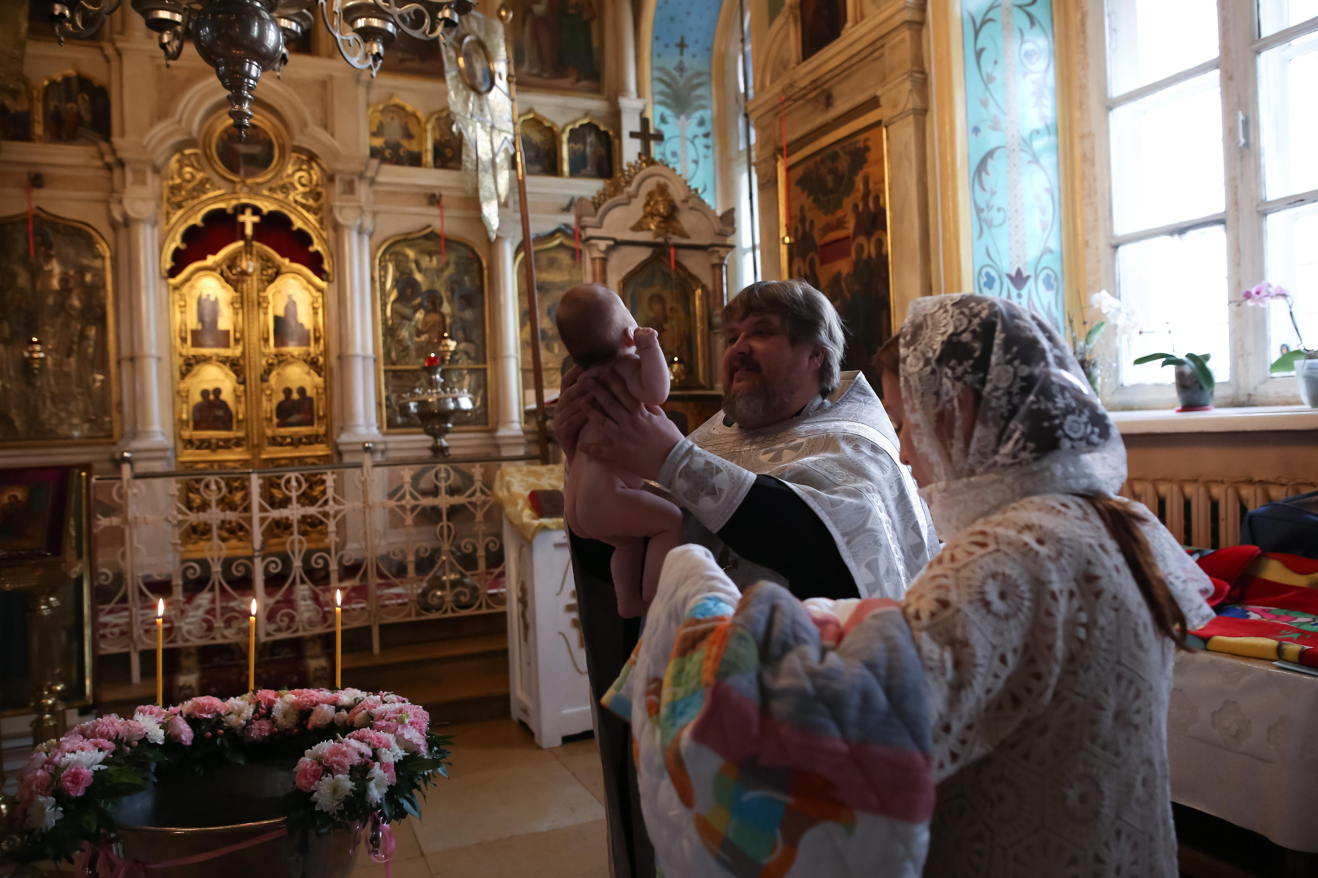 Крещение Ксении. Семейный и детский фотограф Анна Петракова