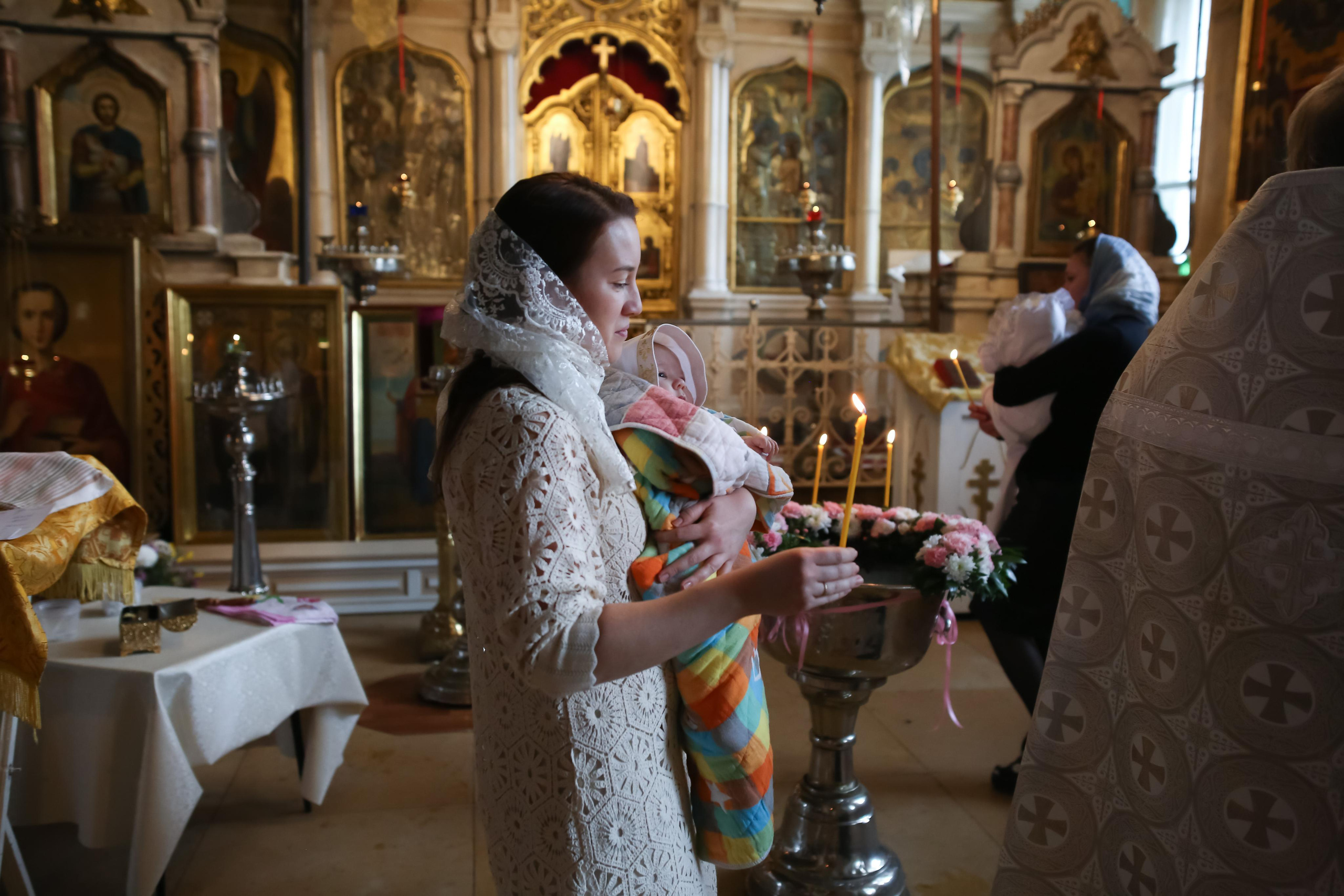 Крещение Ксении. Семейный и детский фотограф Анна Петракова