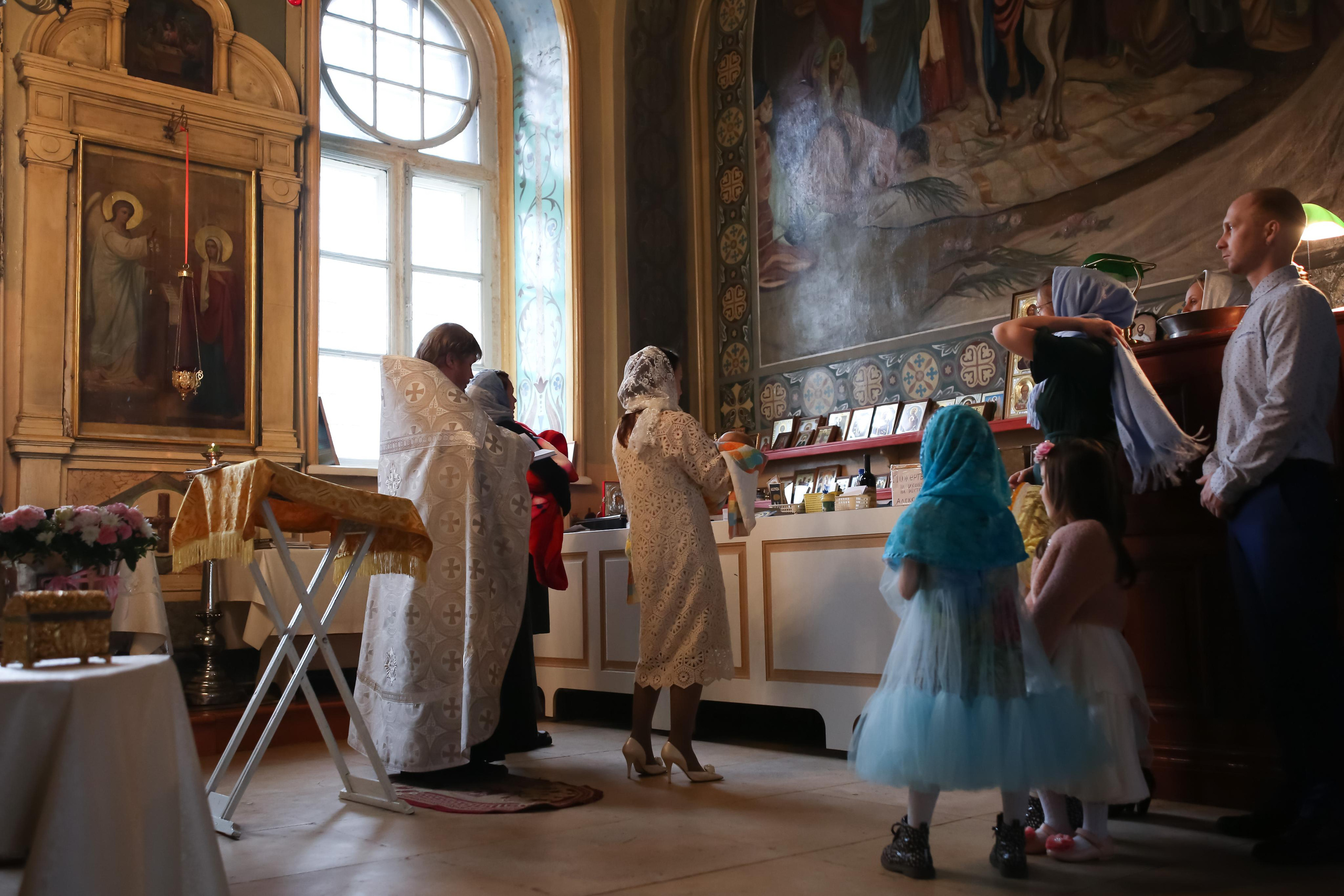 Крещение Ксении. Семейный и детский фотограф Анна Петракова