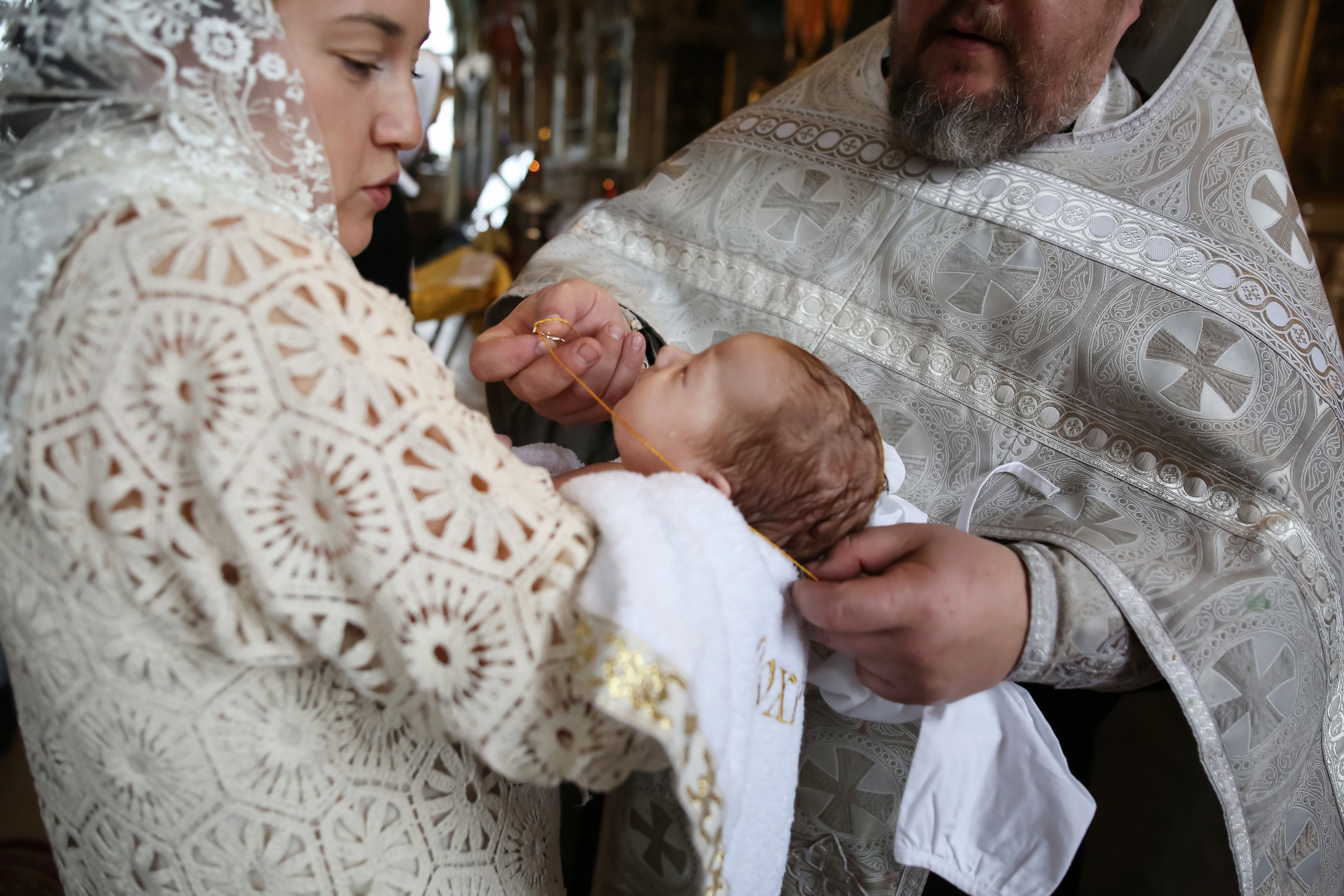 Крещение Ксении. Семейный и детский фотограф Анна Петракова