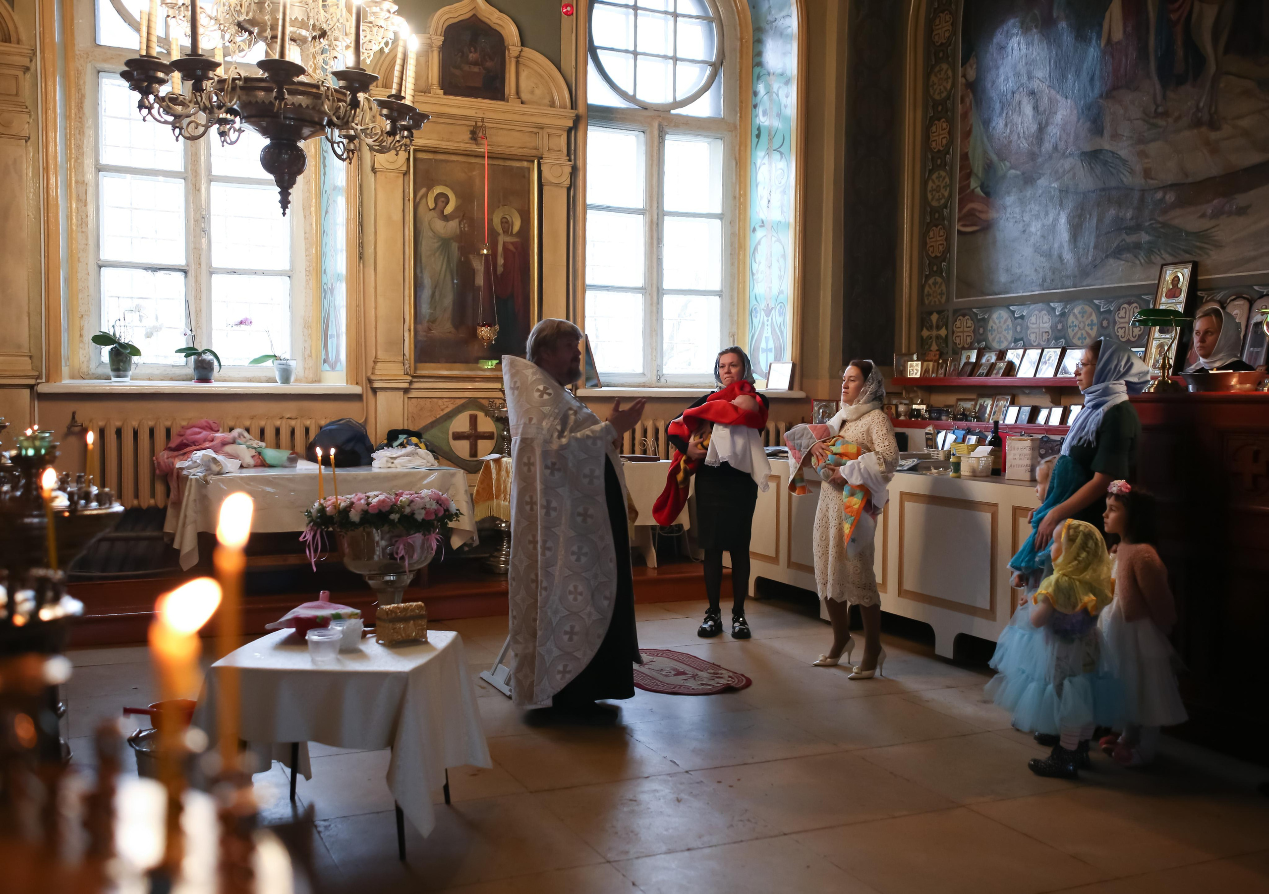 Крещение Ксении. Семейный и детский фотограф Анна Петракова