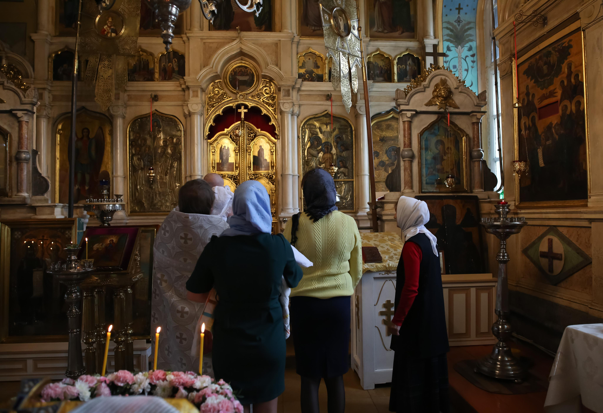 Крещение Ксении. Семейный и детский фотограф Анна Петракова