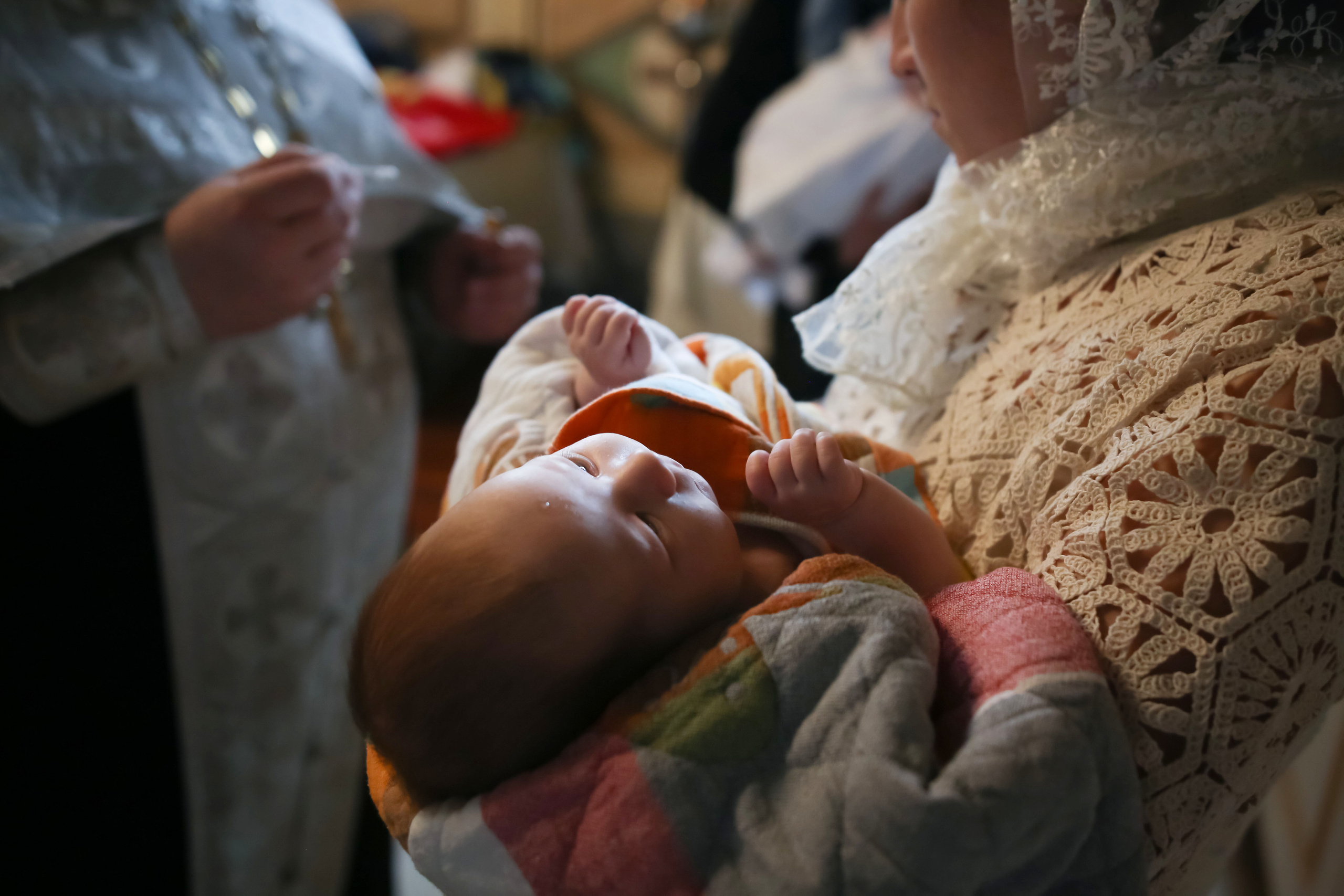 Крещение Ксении. Семейный и детский фотограф Анна Петракова