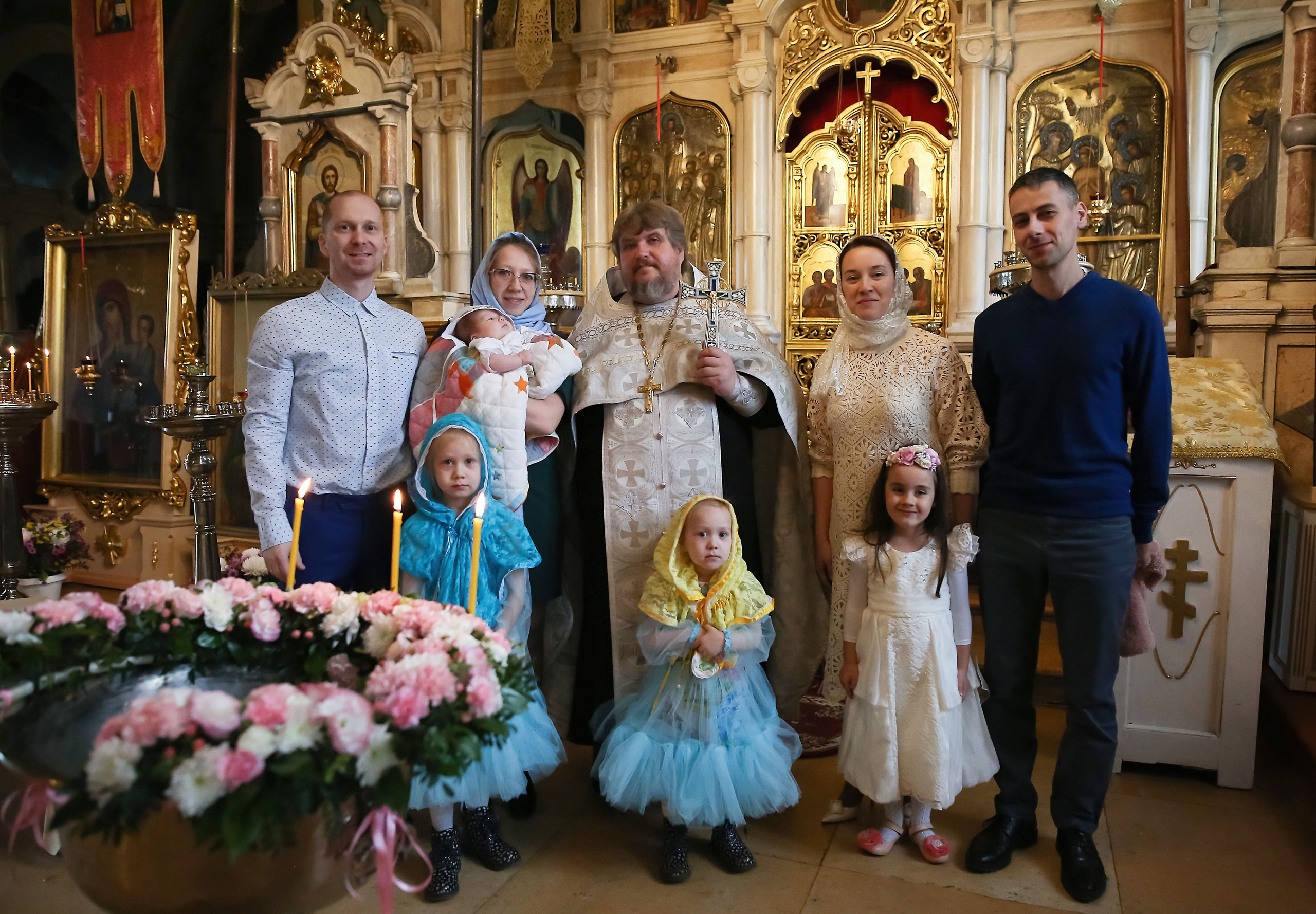 Крещение Ксении. Семейный и детский фотограф Анна Петракова