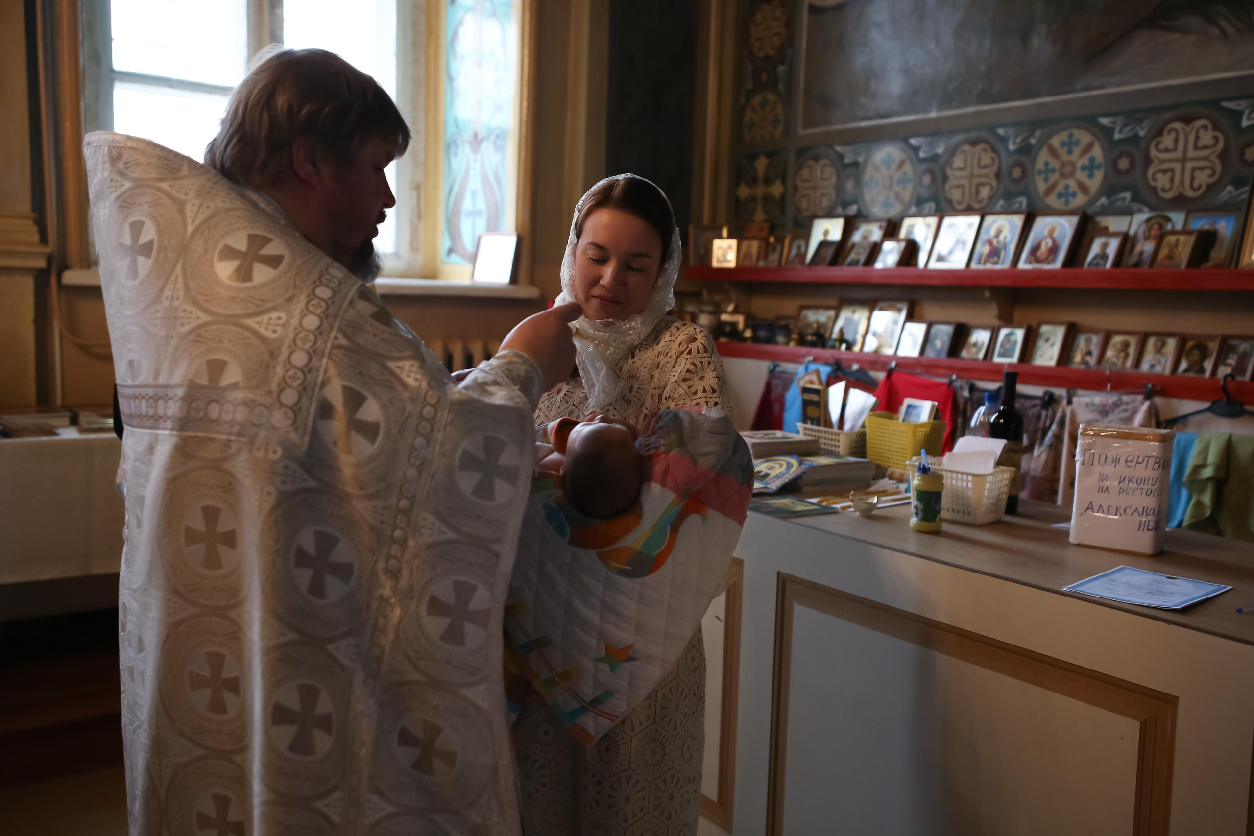 Крещение Ксении. Семейный и детский фотограф Анна Петракова