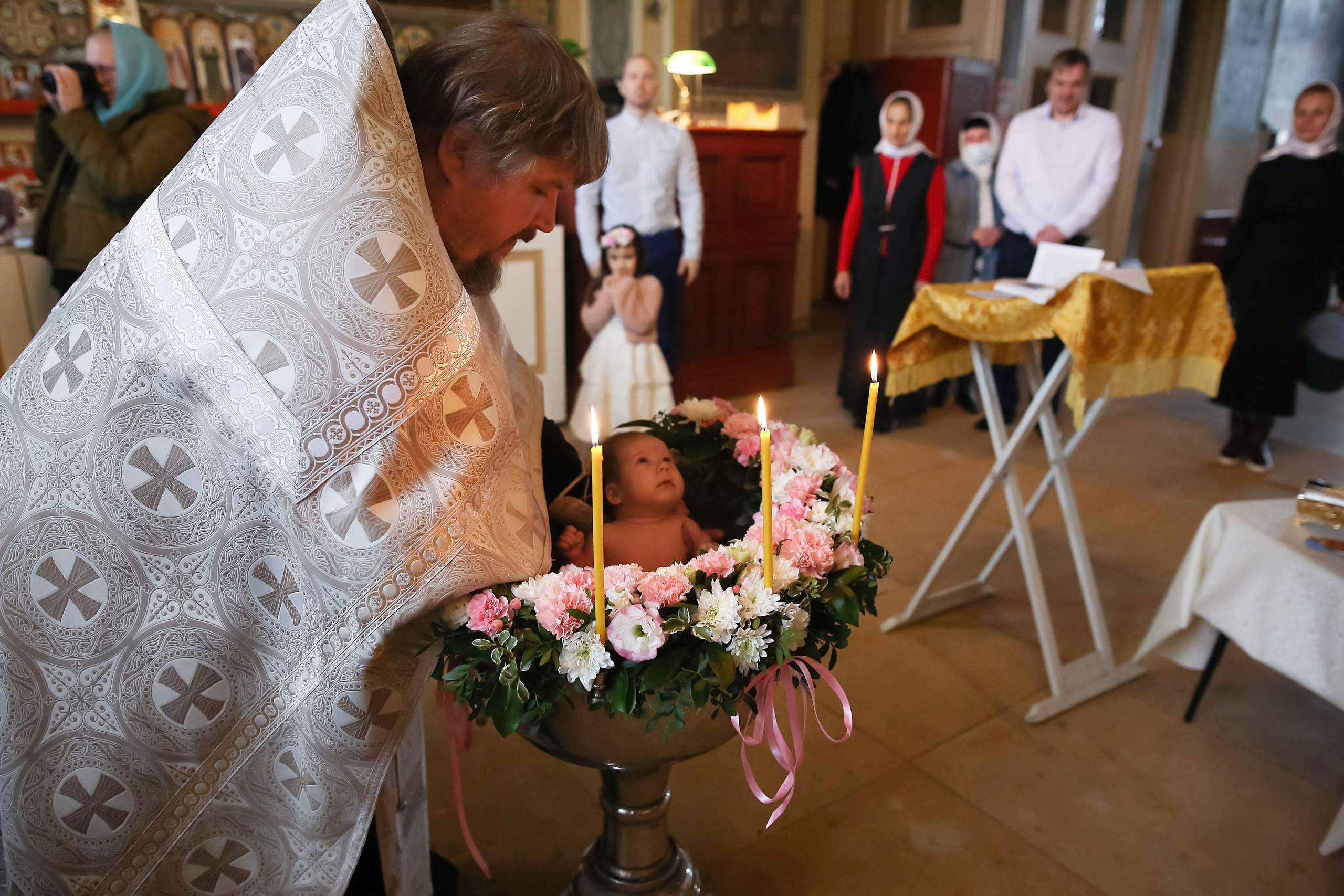 Крещение Ксении. Семейный и детский фотограф Анна Петракова