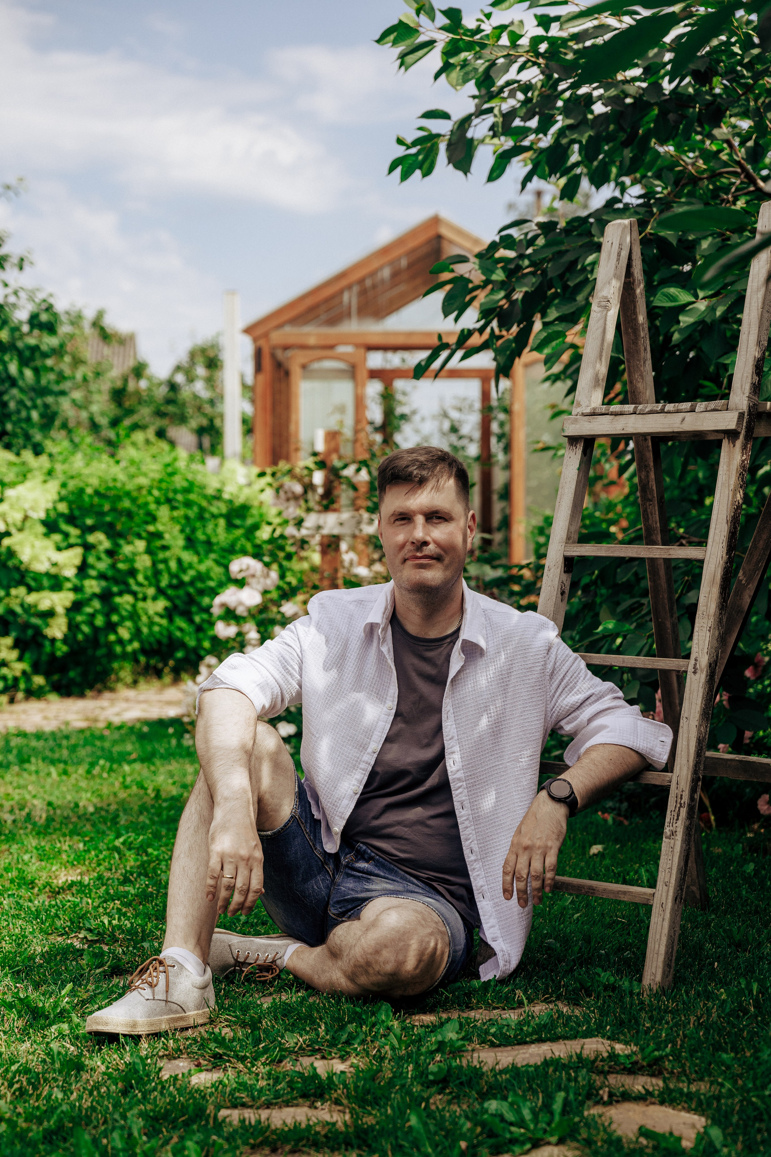 Семейный фотодень в фотостудии-даче, г. Пушкине и у легендарного Древа. Профессиональный фотограф в Санкт-Петербурге Александр Волосенцев