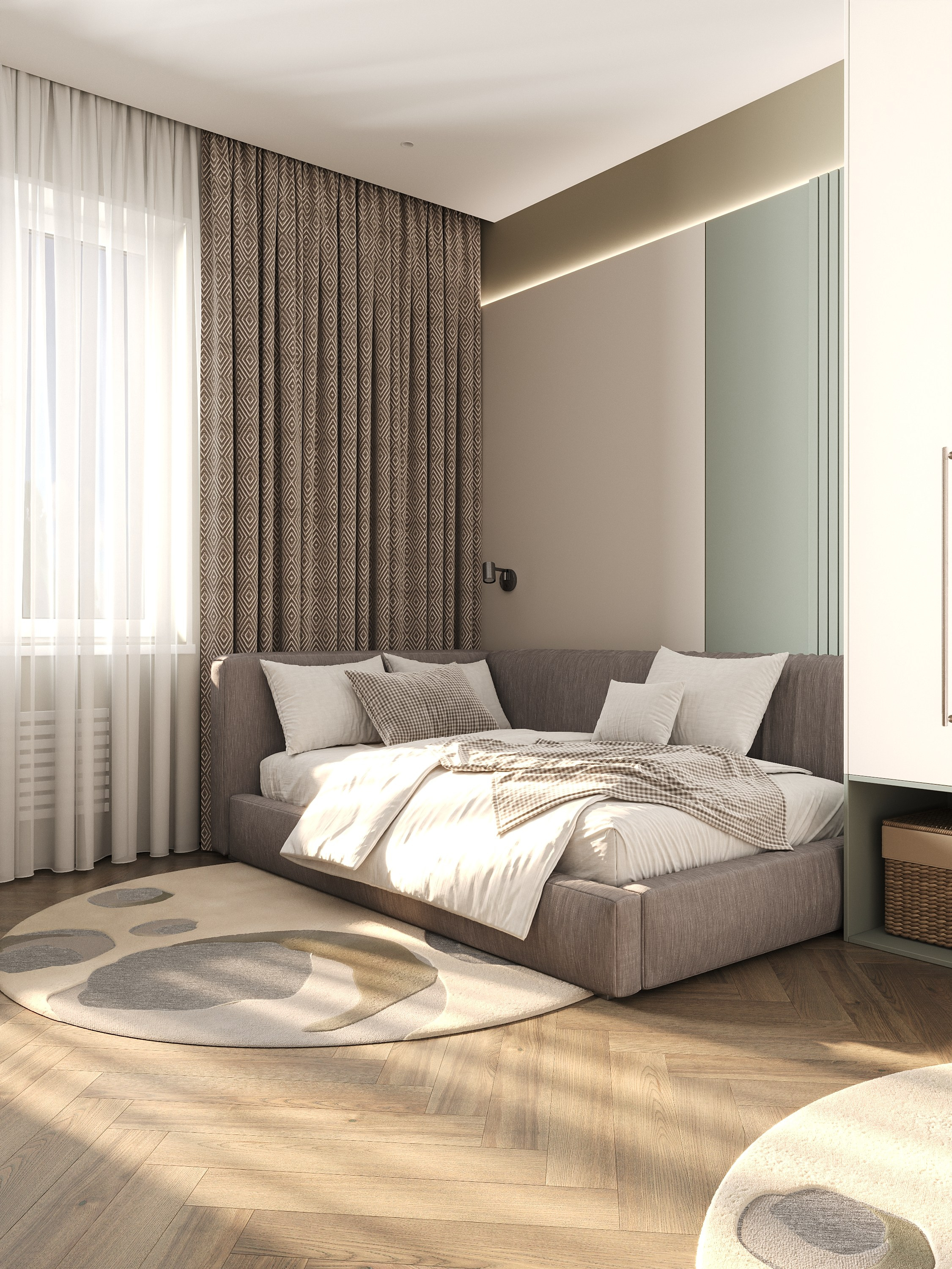 Sage & Oak Workspace. 3D Визуализация