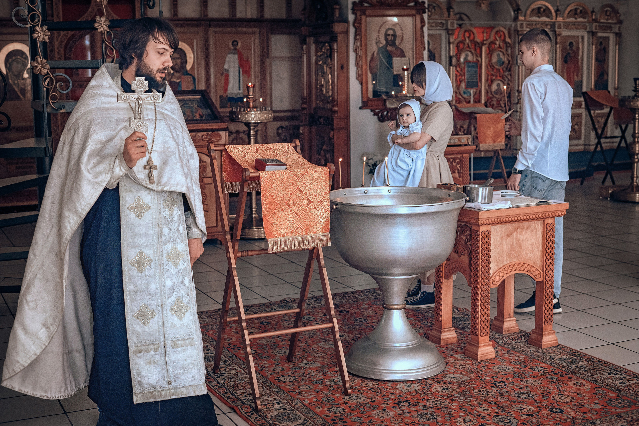 Фото крещения в Красноярске. Фотографы крещения/венчания  Красноярск Татьяна и Вячеслав Переваловы