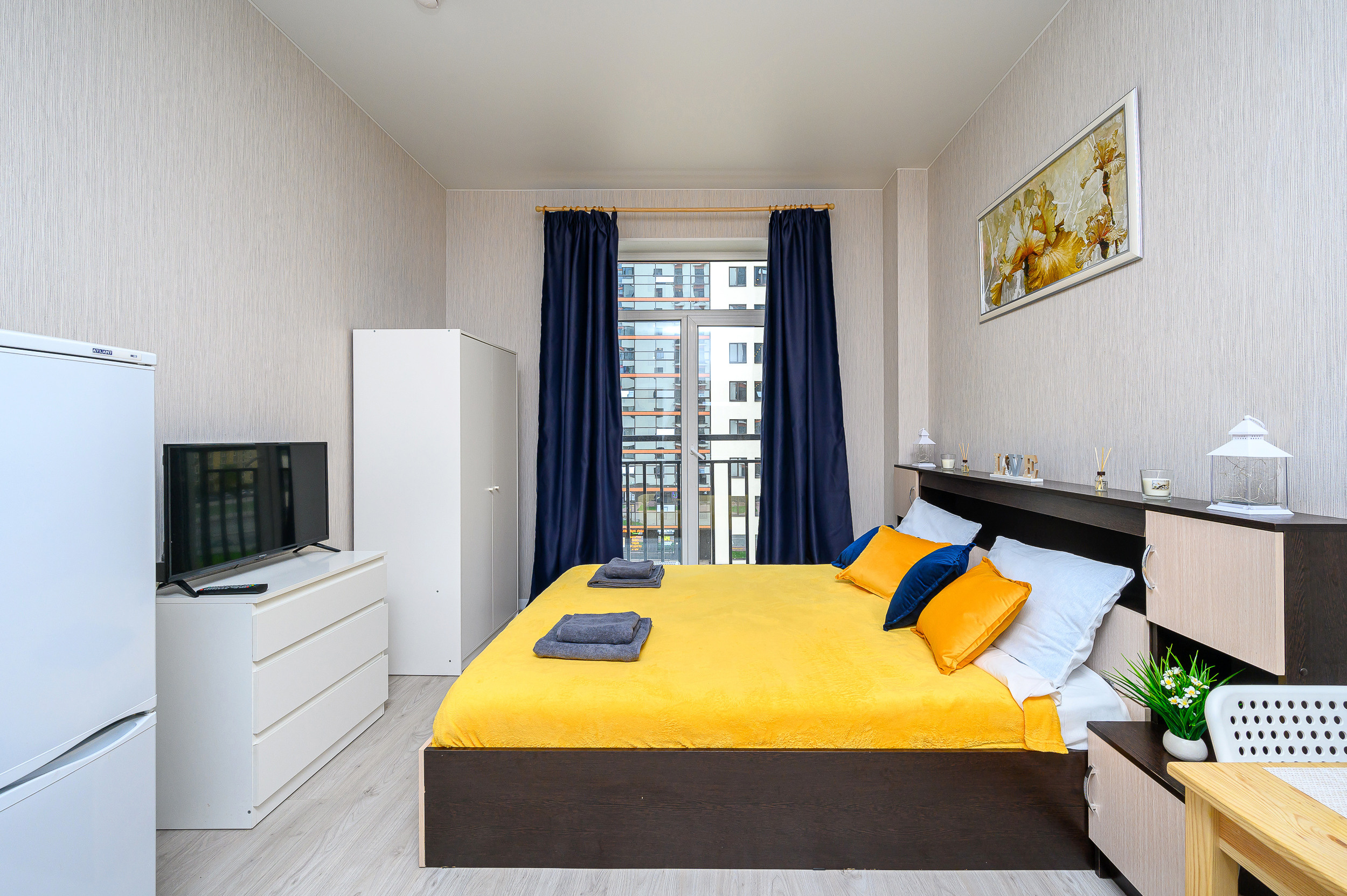 Маленькая студия под аренду. Интерьерный фотограф. Фото- видеосъемка недвижимости Санкт-Петербург