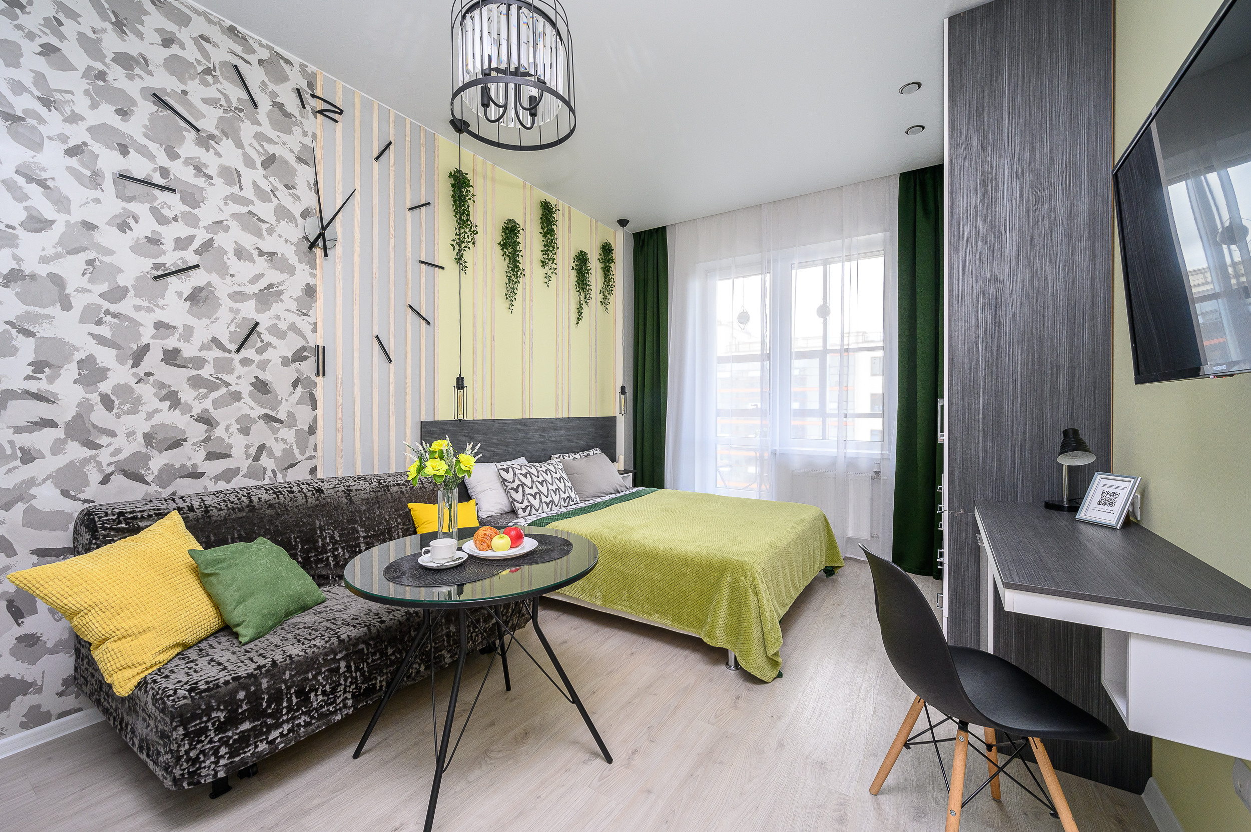 Красивая студия под сдачу в аренду. Интерьерный фотограф. Фото- видеосъемка недвижимости Санкт-Петербург