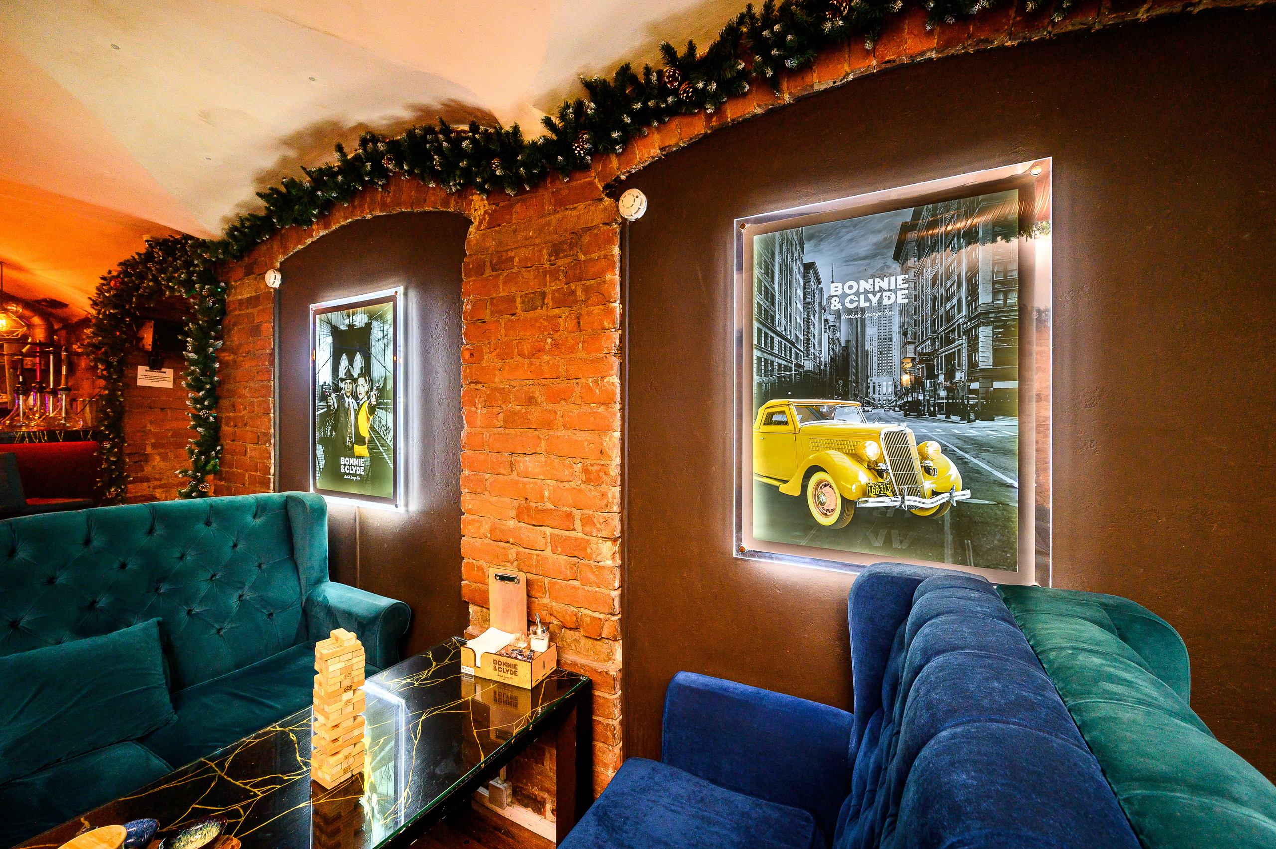 Лаунж-бар Bonnie and Clyde. Интерьерный фотограф. Фото- видеосъемка недвижимости Санкт-Петербург